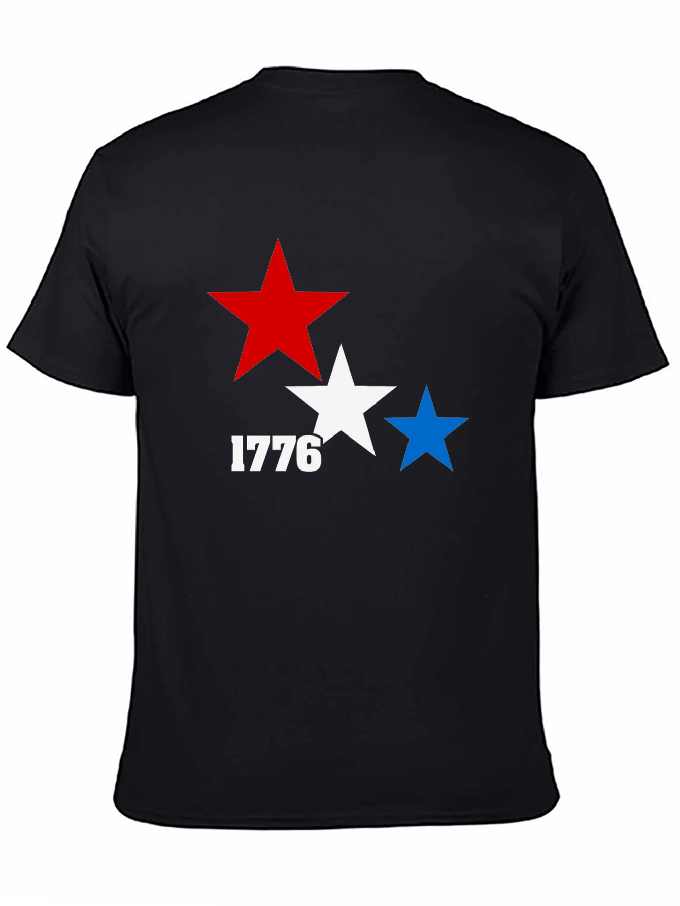 Patriotic 1776 Star Graphic T-Shirt