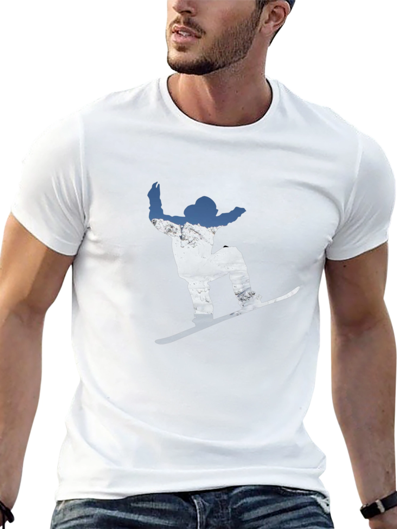 Snowboarder Graphic Tee - Ride the Slopes in Style