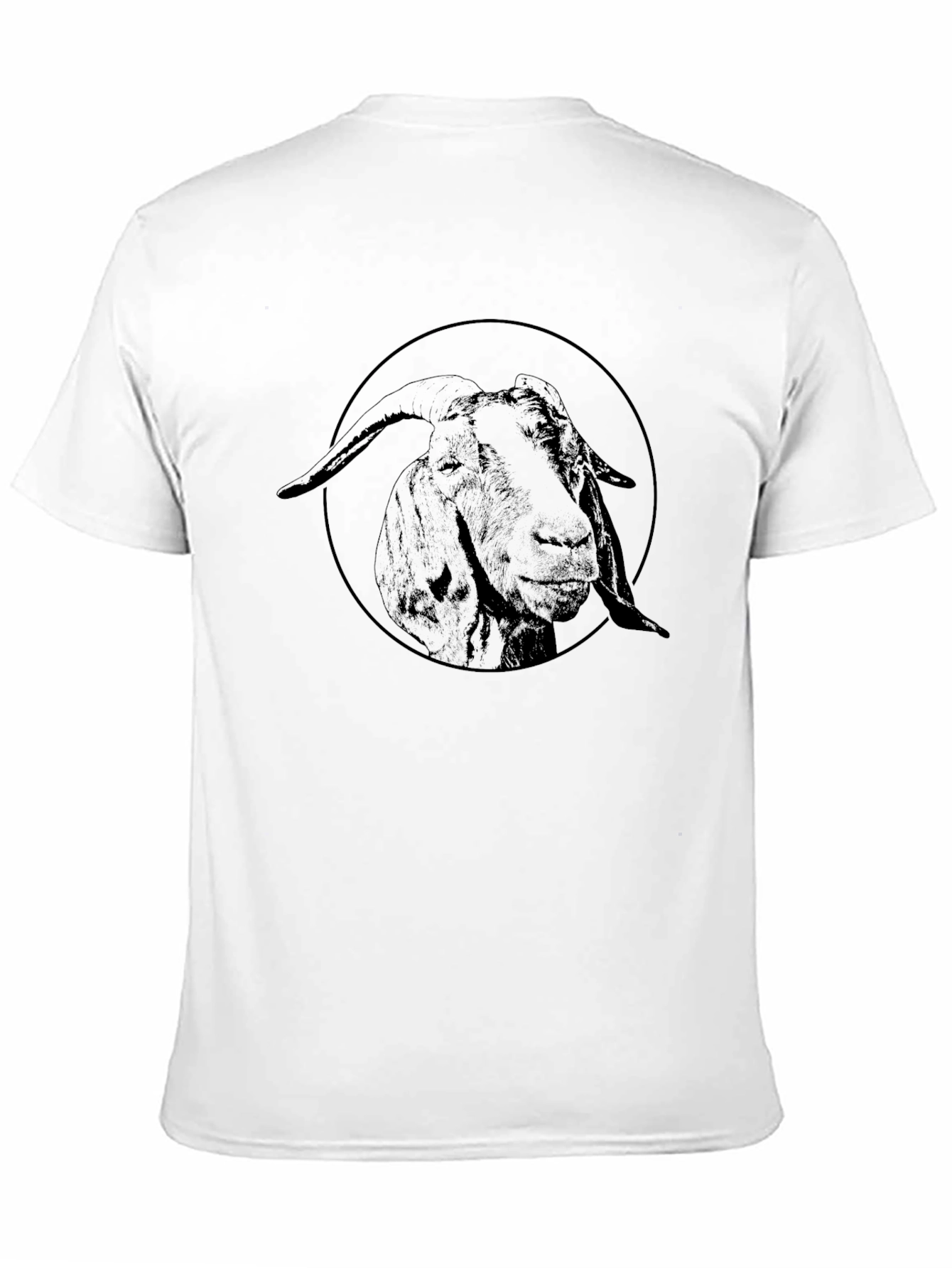 Goat Graphic Tee - Black Crew Neck T-Shirt
