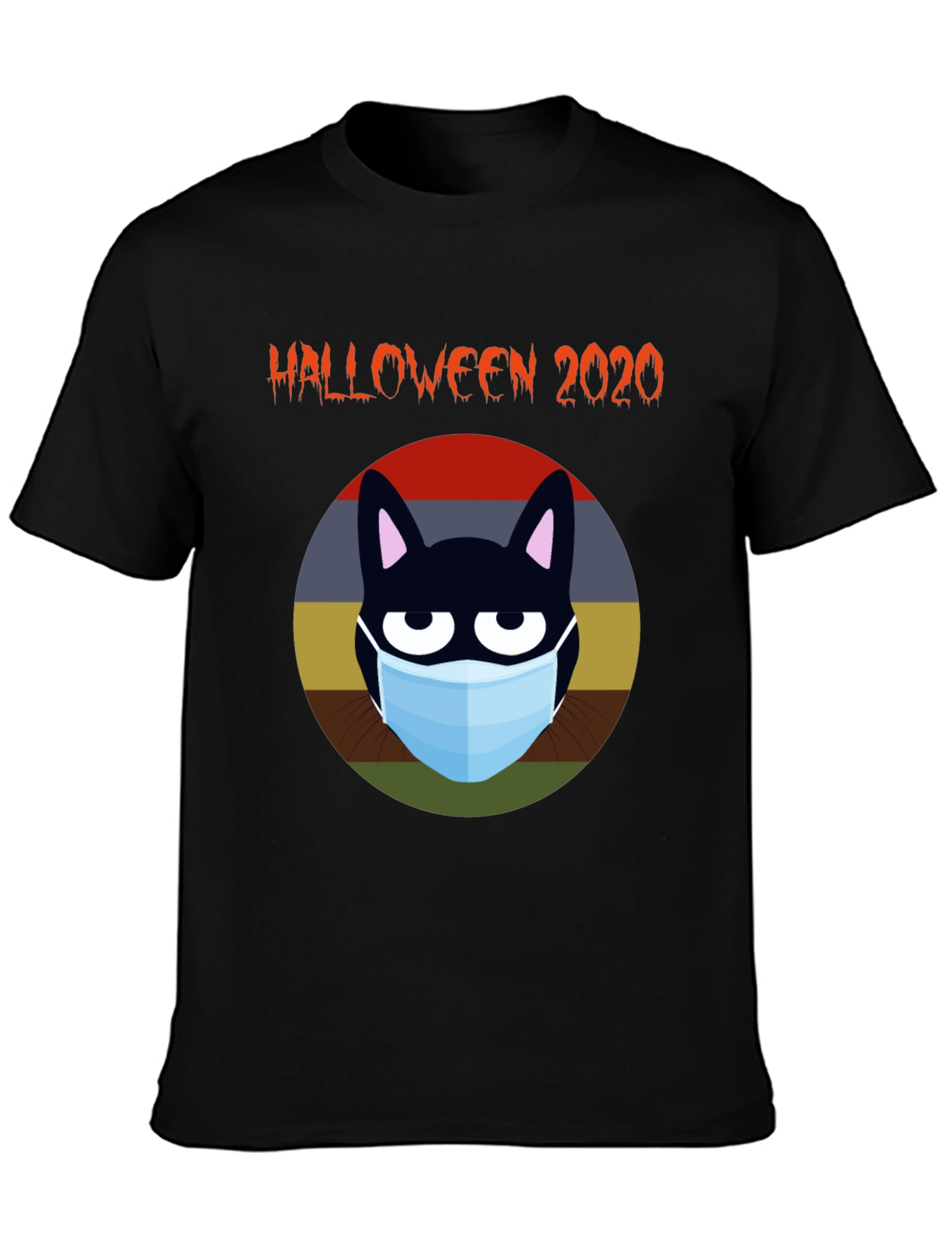 Halloween 2020 Masked Cat T-Shirt