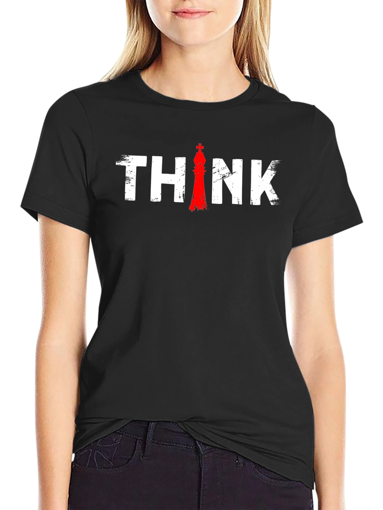 Think Chess King T-Shirt - Strategy Game Tee