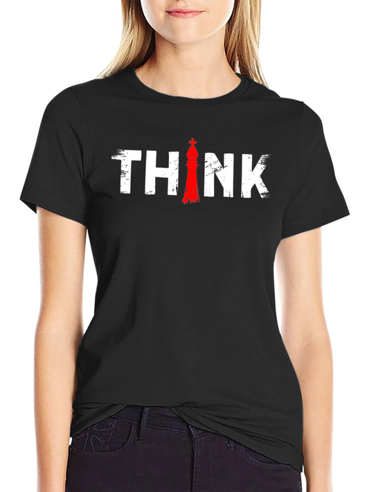 Think Chess King T-Shirt - Strategy Game Tee