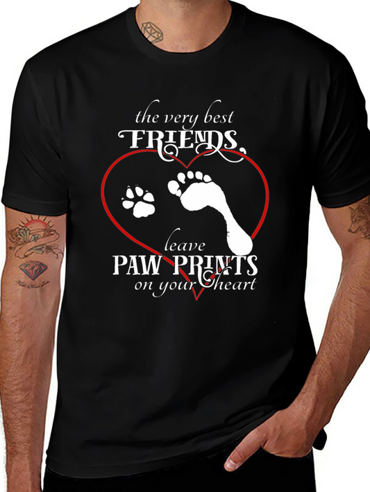 Paw Prints Heart T-Shirt - Best Friends Tee