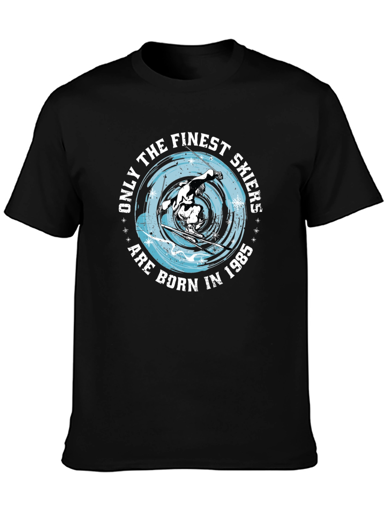 Finest Skiers Born in 1985 Black T-Shirt