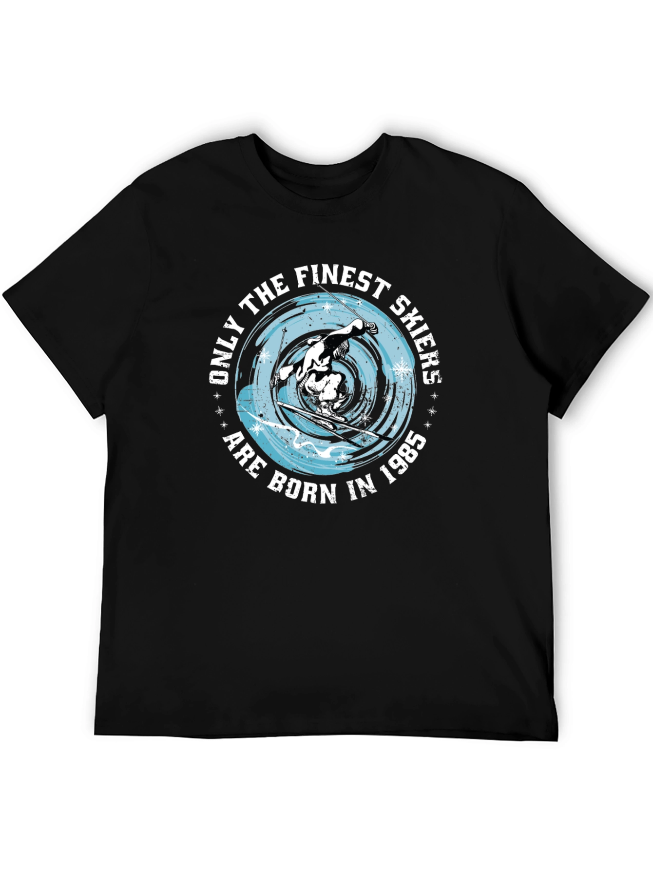 Finest Skiers Born in 1985 Black T-Shirt