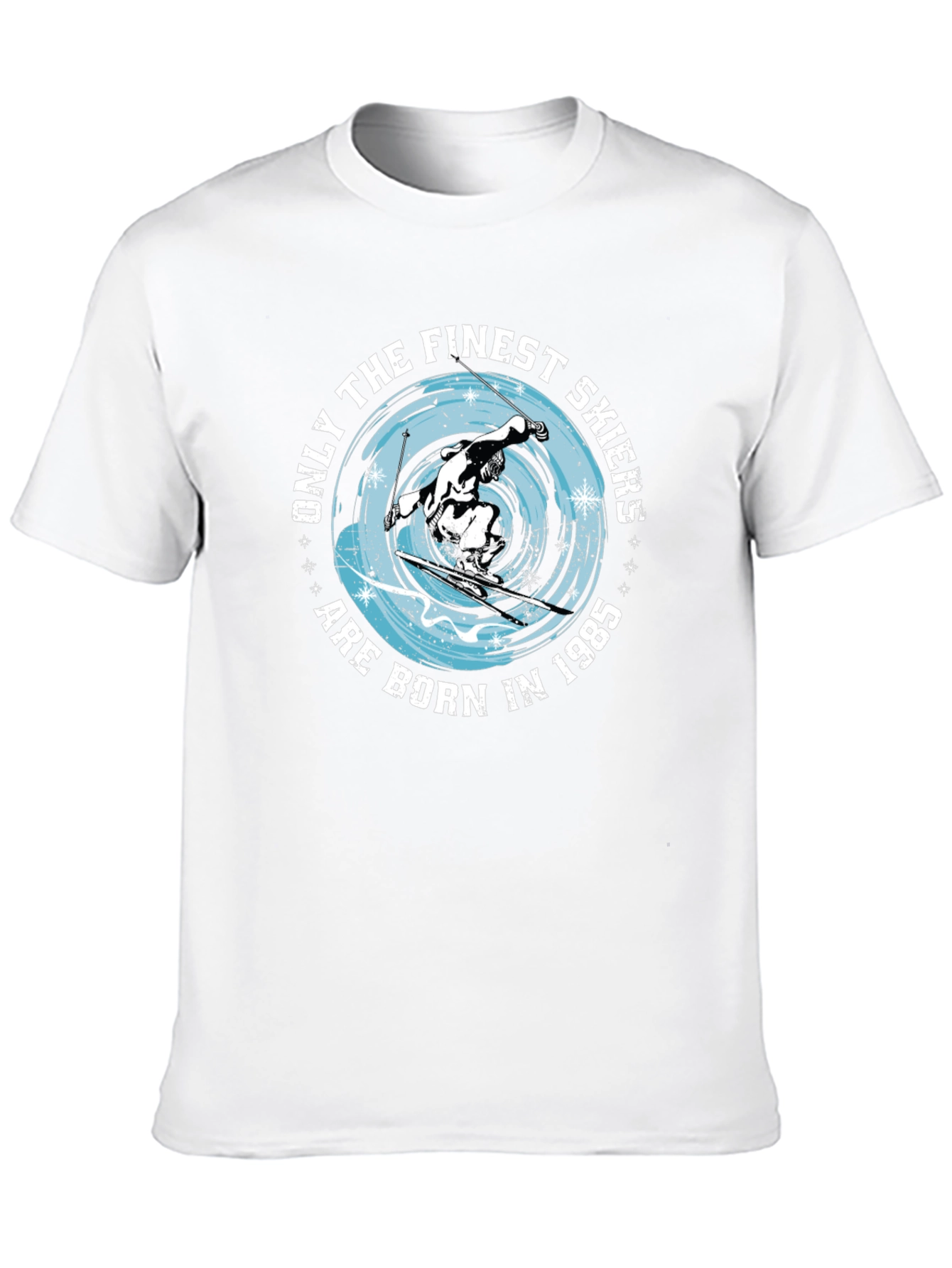 Finest Skiers Born in 1985 Black T-Shirt
