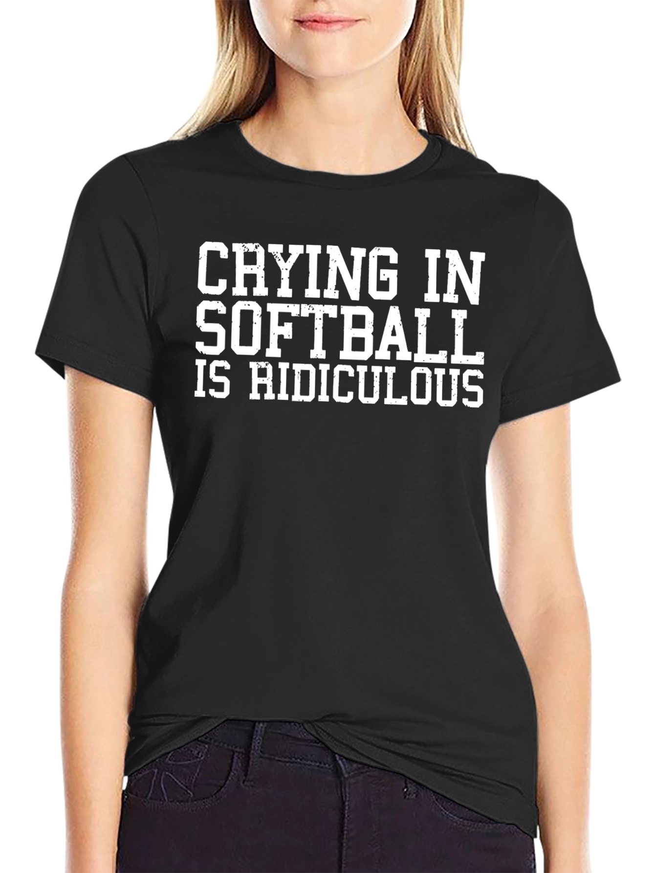 Crying in Softball Funny T-Shirt