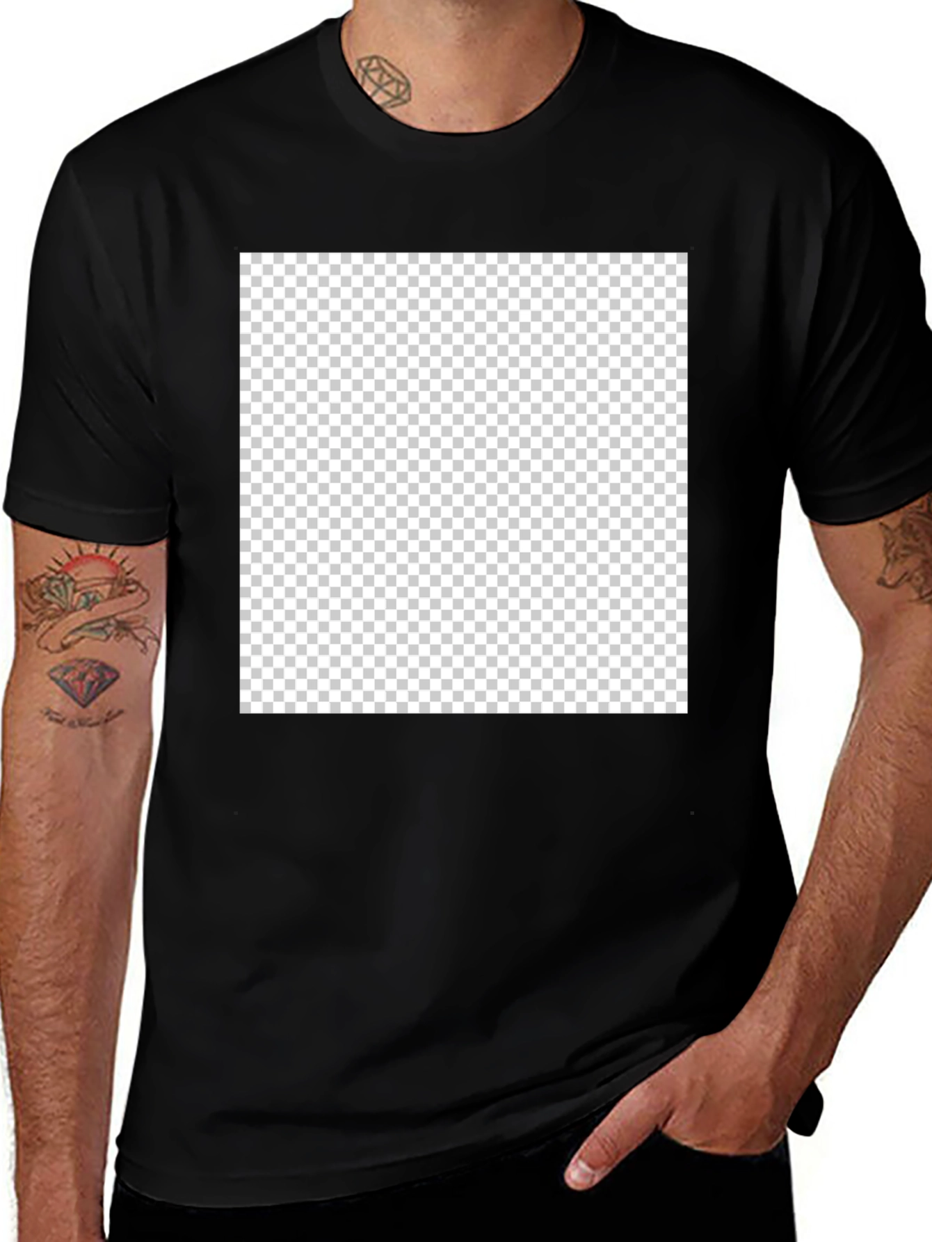 Black Crew Neck T-Shirt