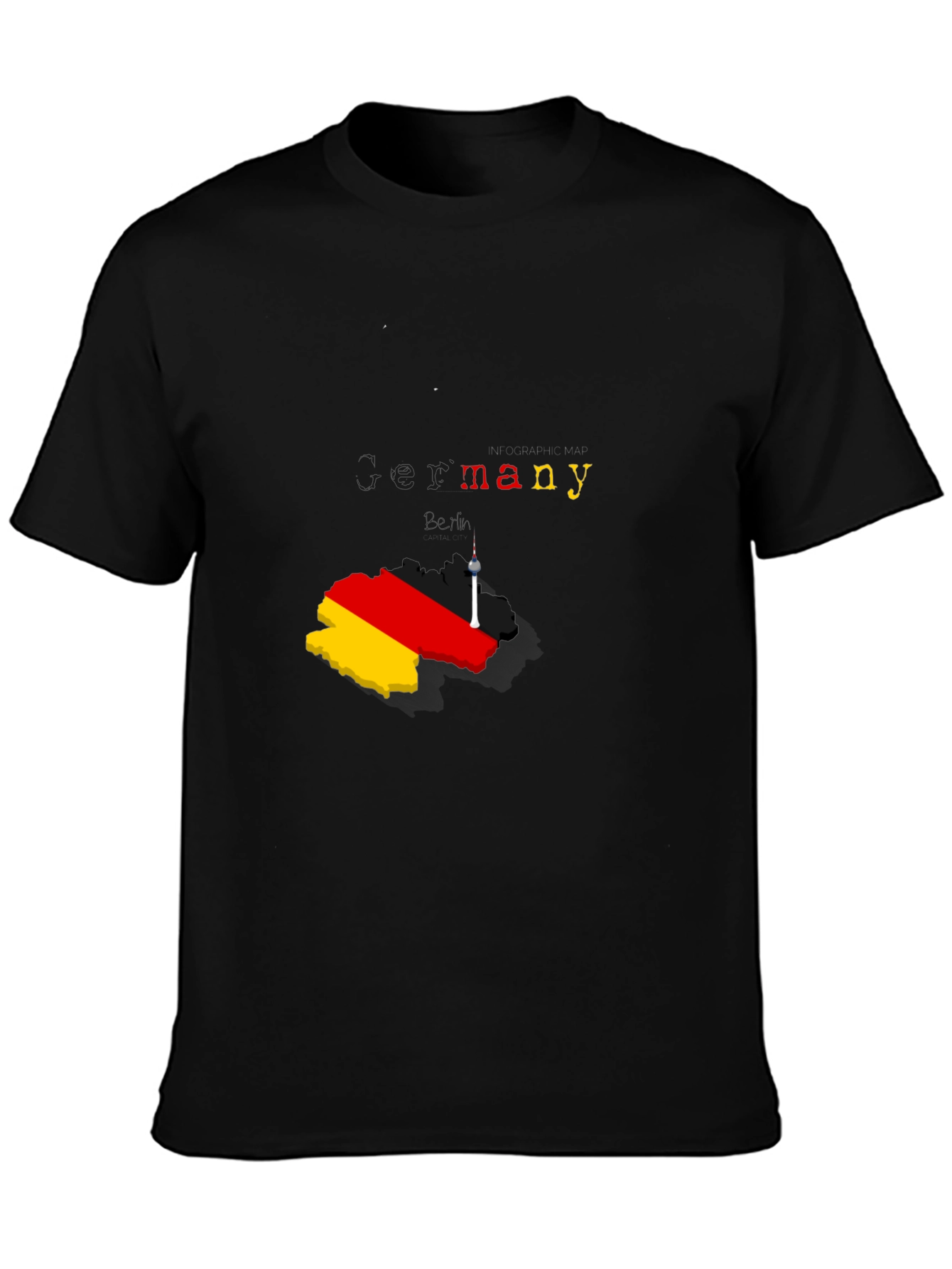 Germany Map T-Shirt - Stylish Berlin Souvenir Tee