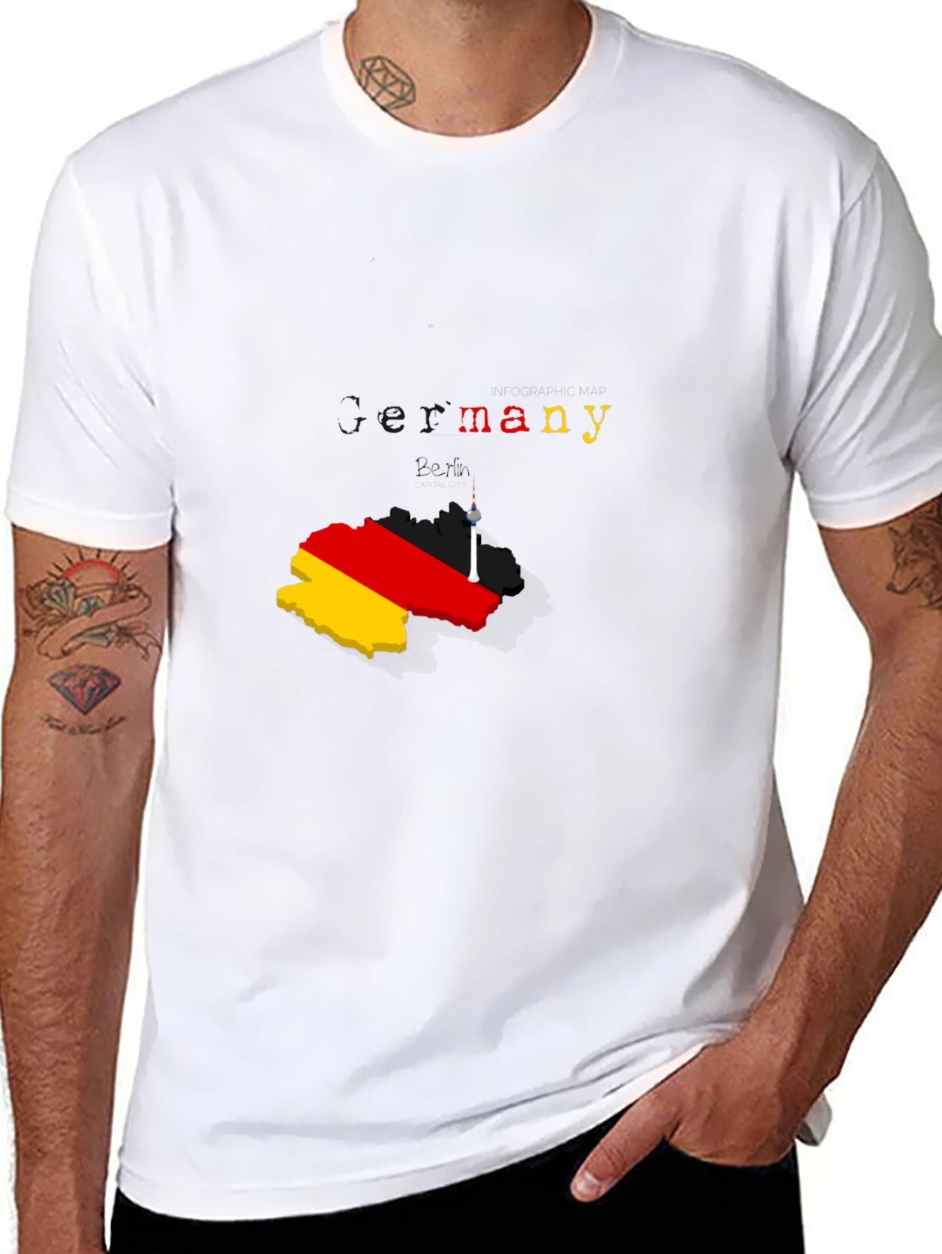 Germany Map T-Shirt - Stylish Berlin Souvenir Tee