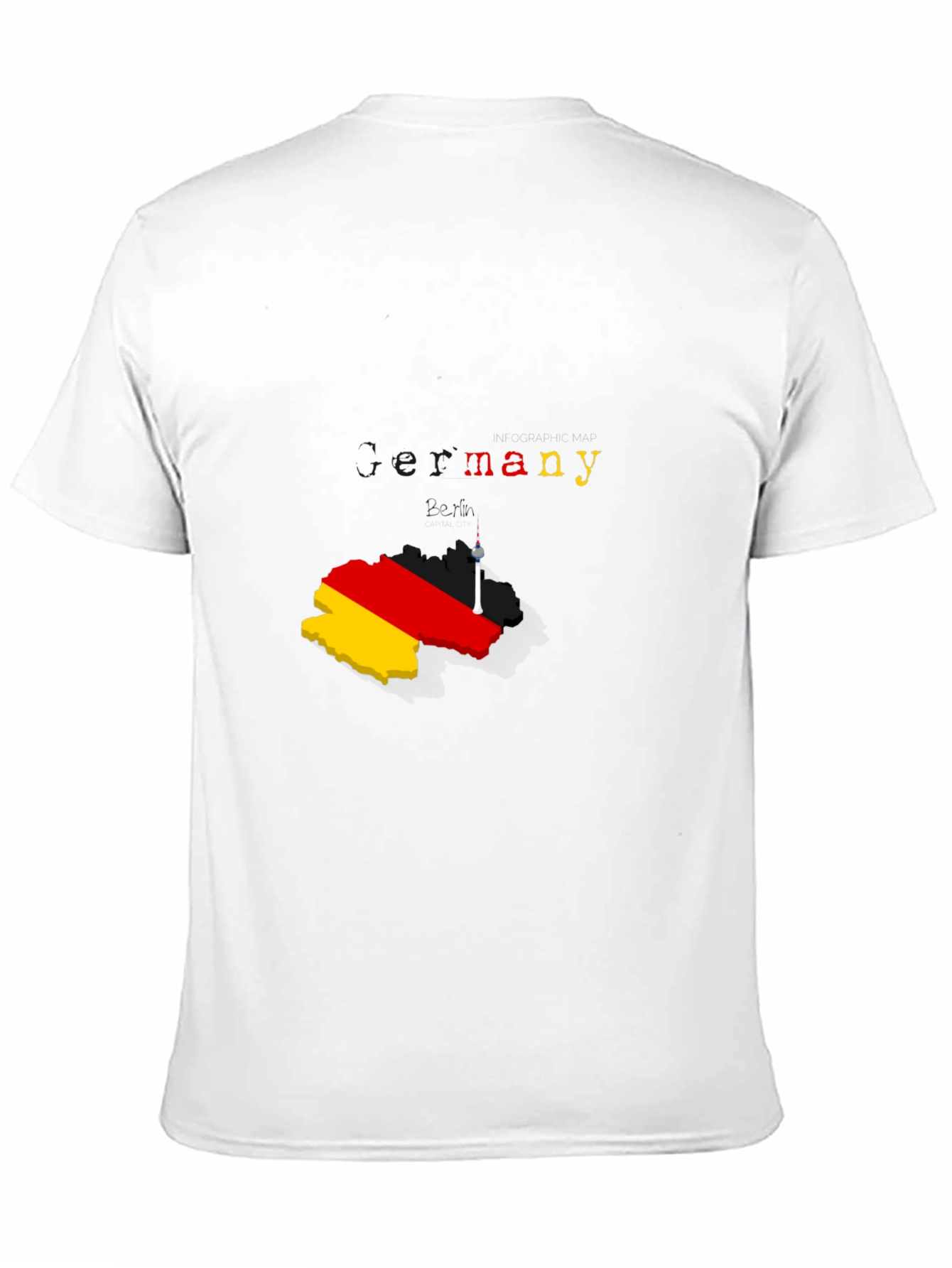 Germany Map T-Shirt - Stylish Berlin Souvenir Tee