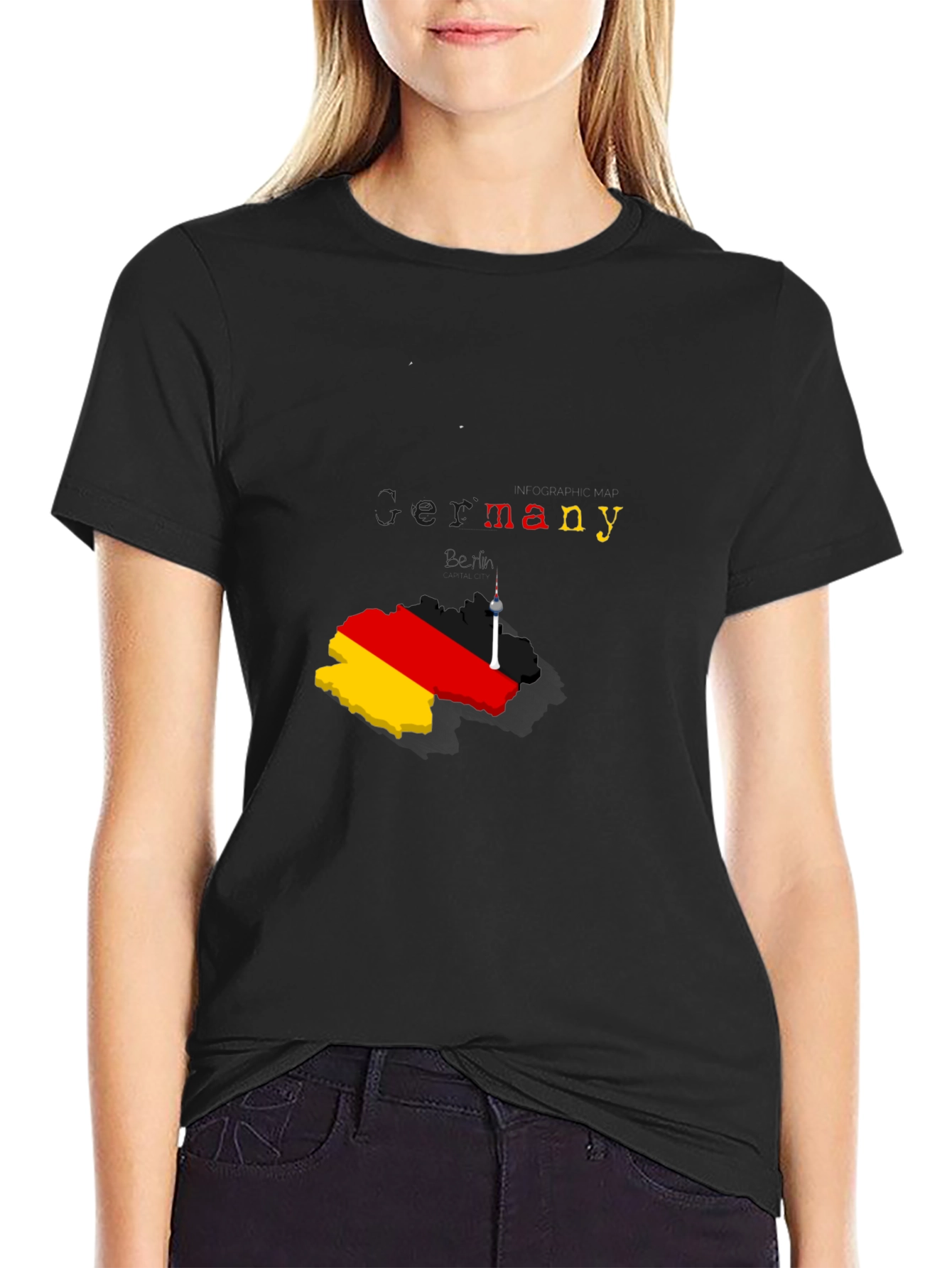 Germany Map T-Shirt - Stylish Berlin Souvenir Tee