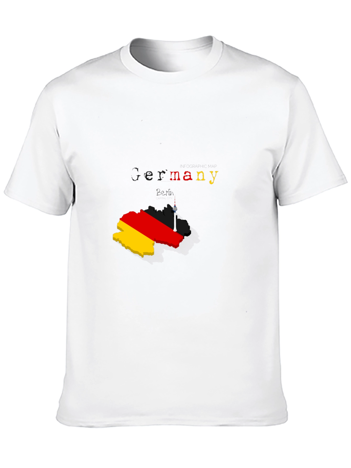 Germany Map T-Shirt - Stylish Berlin Souvenir Tee