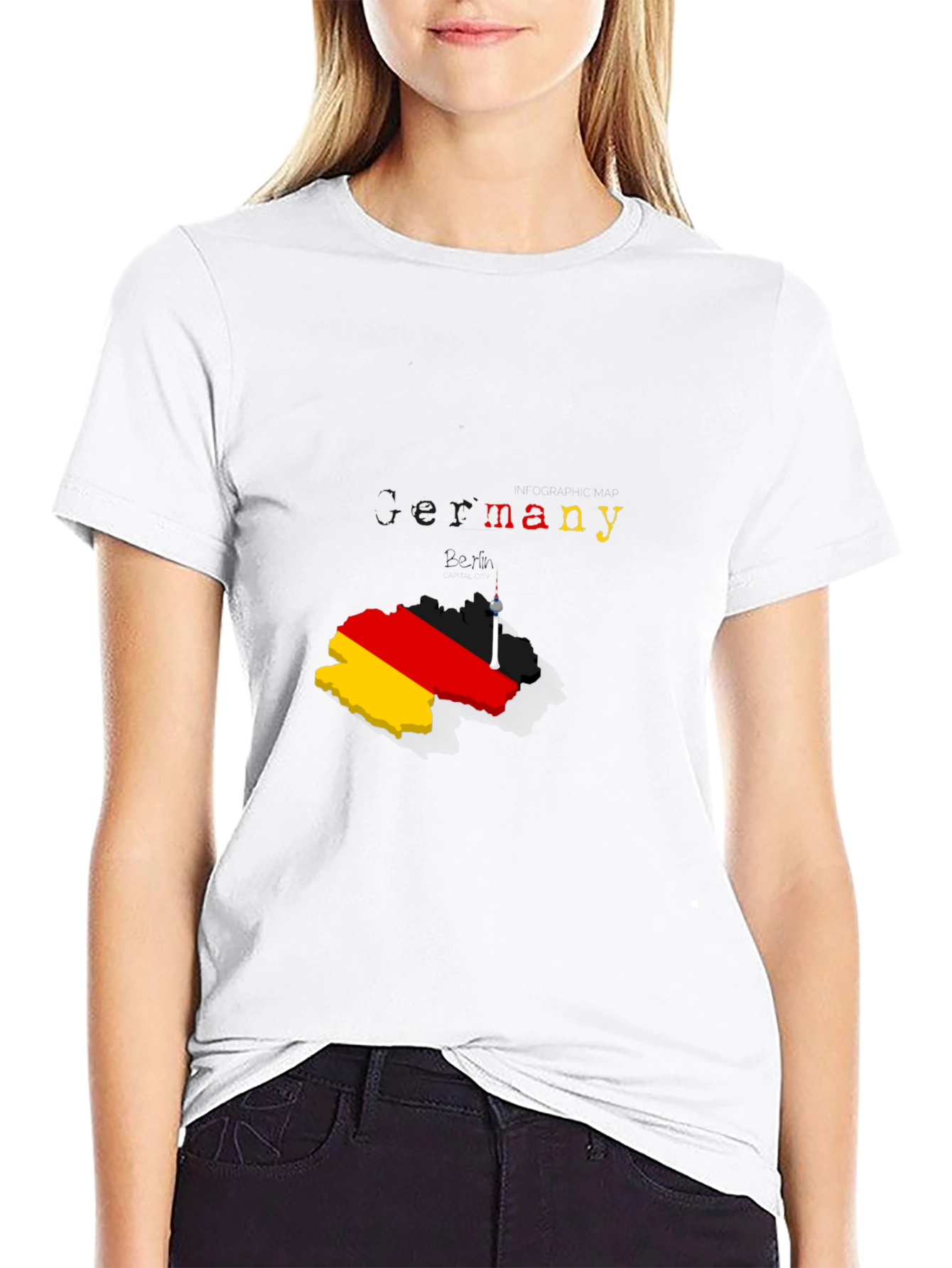 Germany Map T-Shirt - Stylish Berlin Souvenir Tee