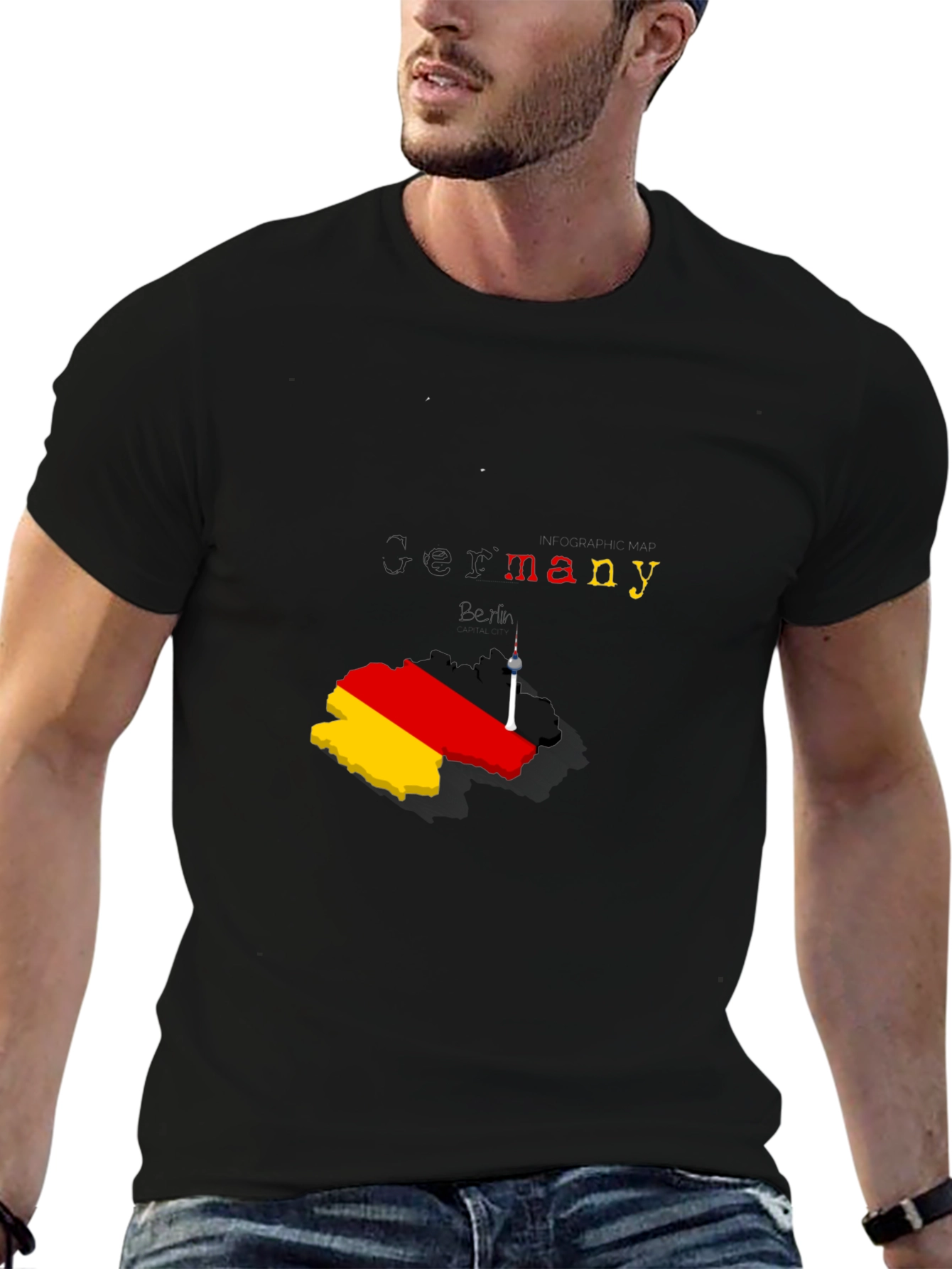 Germany Map T-Shirt - Stylish Berlin Souvenir Tee