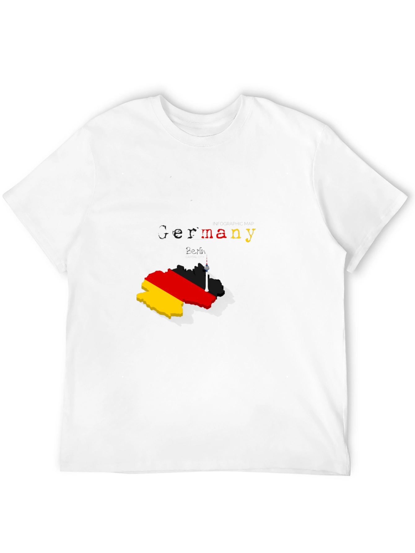 Germany Map T-Shirt - Stylish Berlin Souvenir Tee
