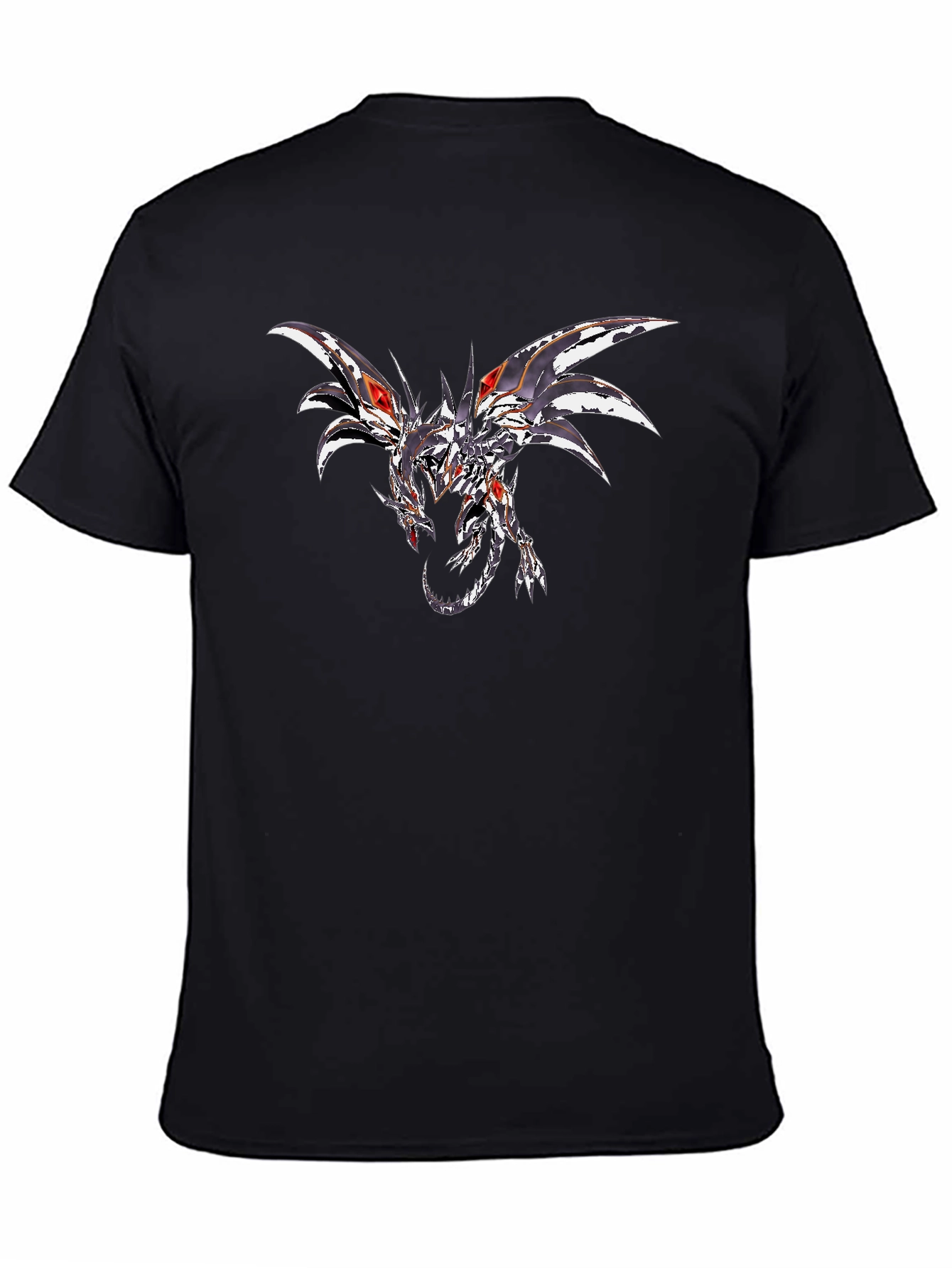 Dragon Graphic Print Black T-Shirt