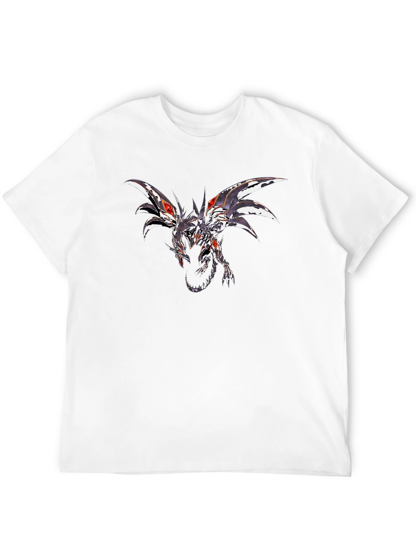 Dragon Graphic Print Black T-Shirt
