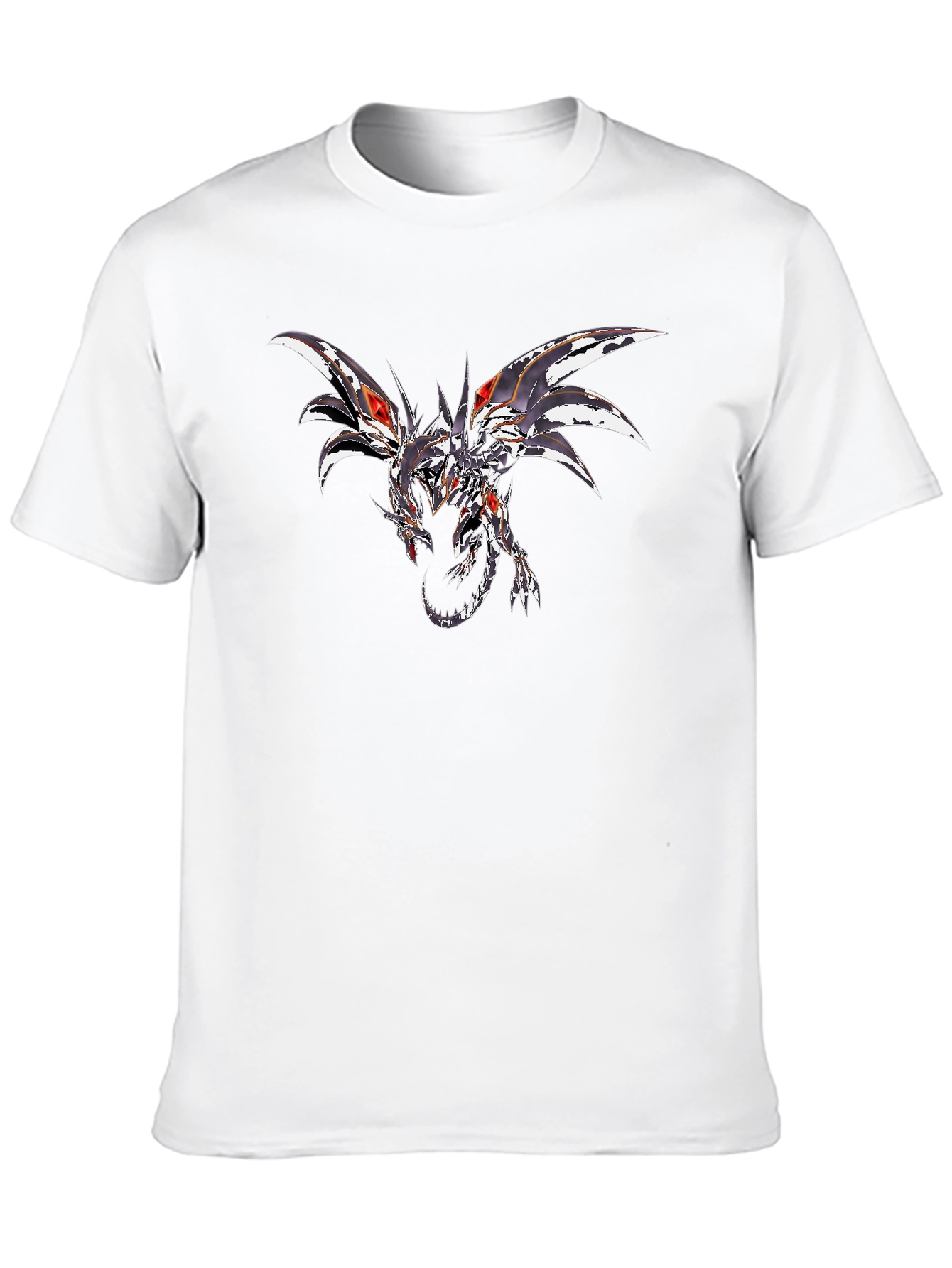 Dragon Graphic Print Black T-Shirt