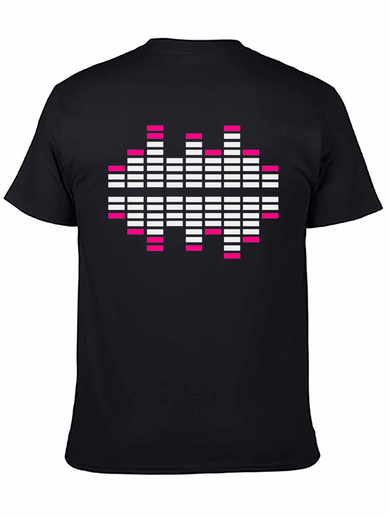 Pixelated Equalizer T-Shirt - Black Graphic Tee