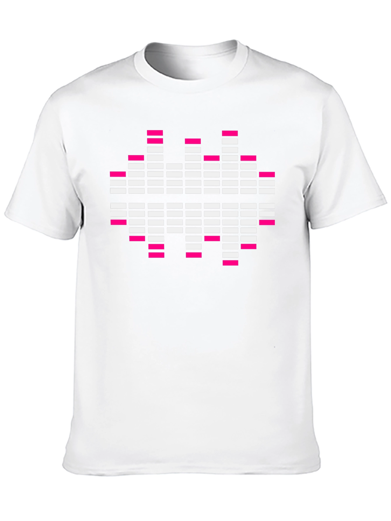 Pixelated Equalizer T-Shirt - Black Graphic Tee