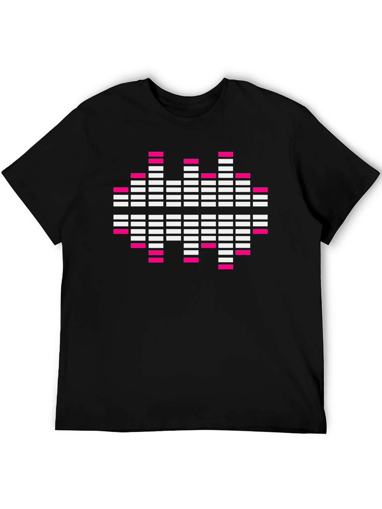 Pixelated Equalizer T-Shirt - Black Graphic Tee