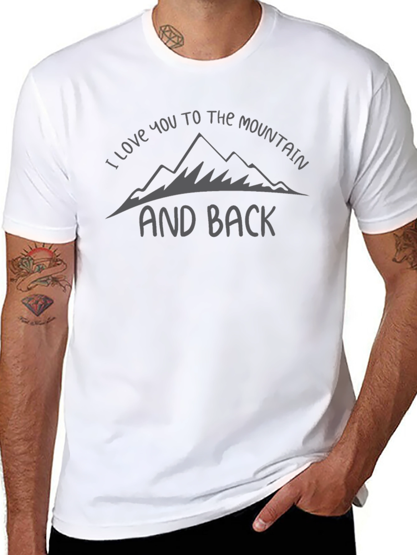 Mountain Love Graphic Tee - Black