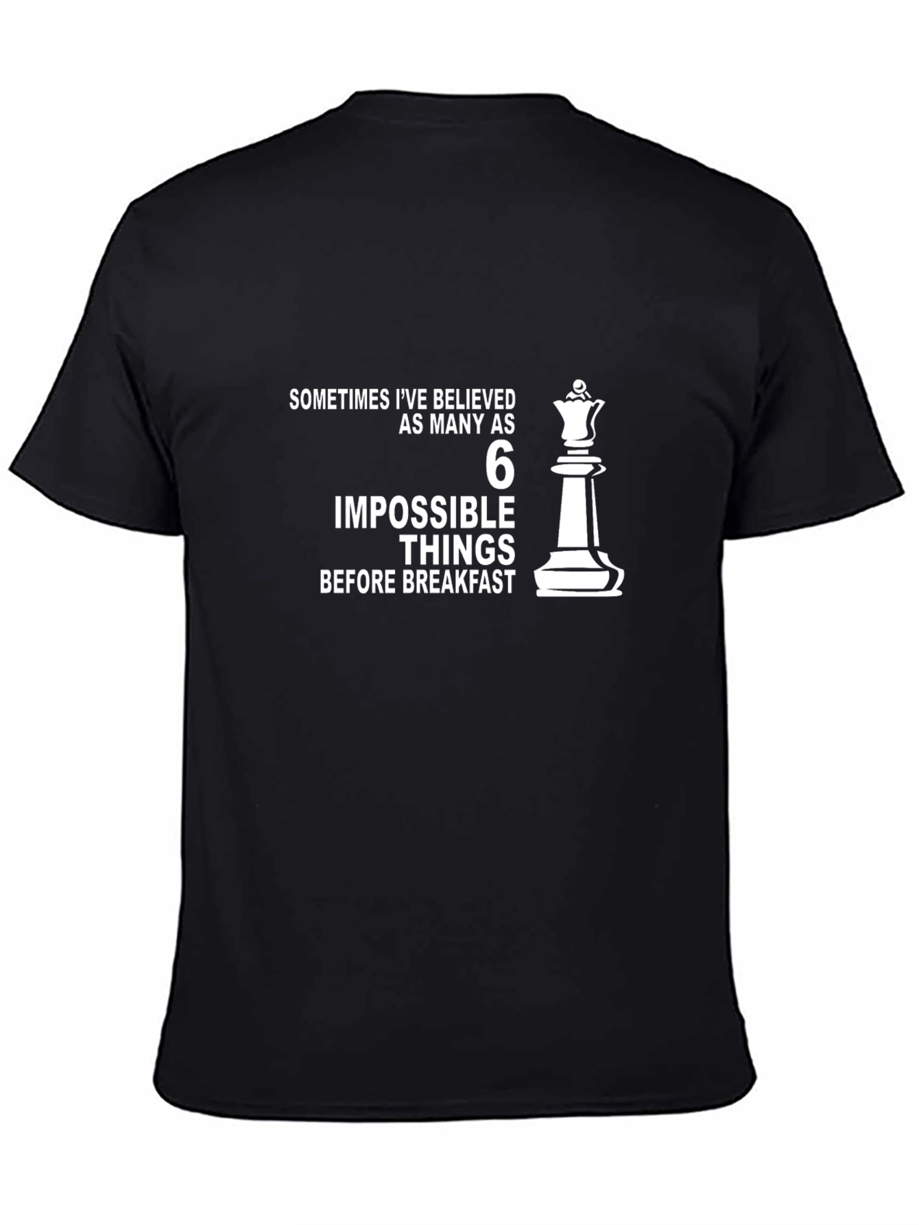 Impossible Things T-Shirt - Chess Queen Design