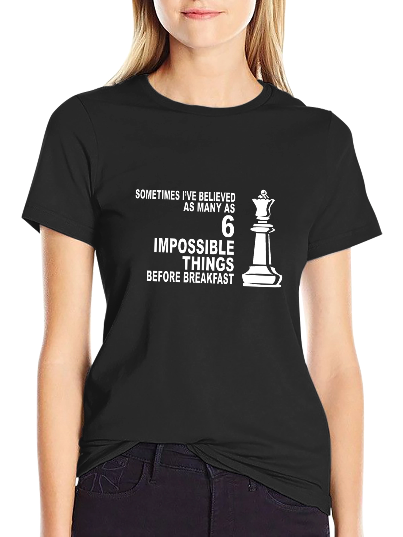 Impossible Things T-Shirt - Chess Queen Design