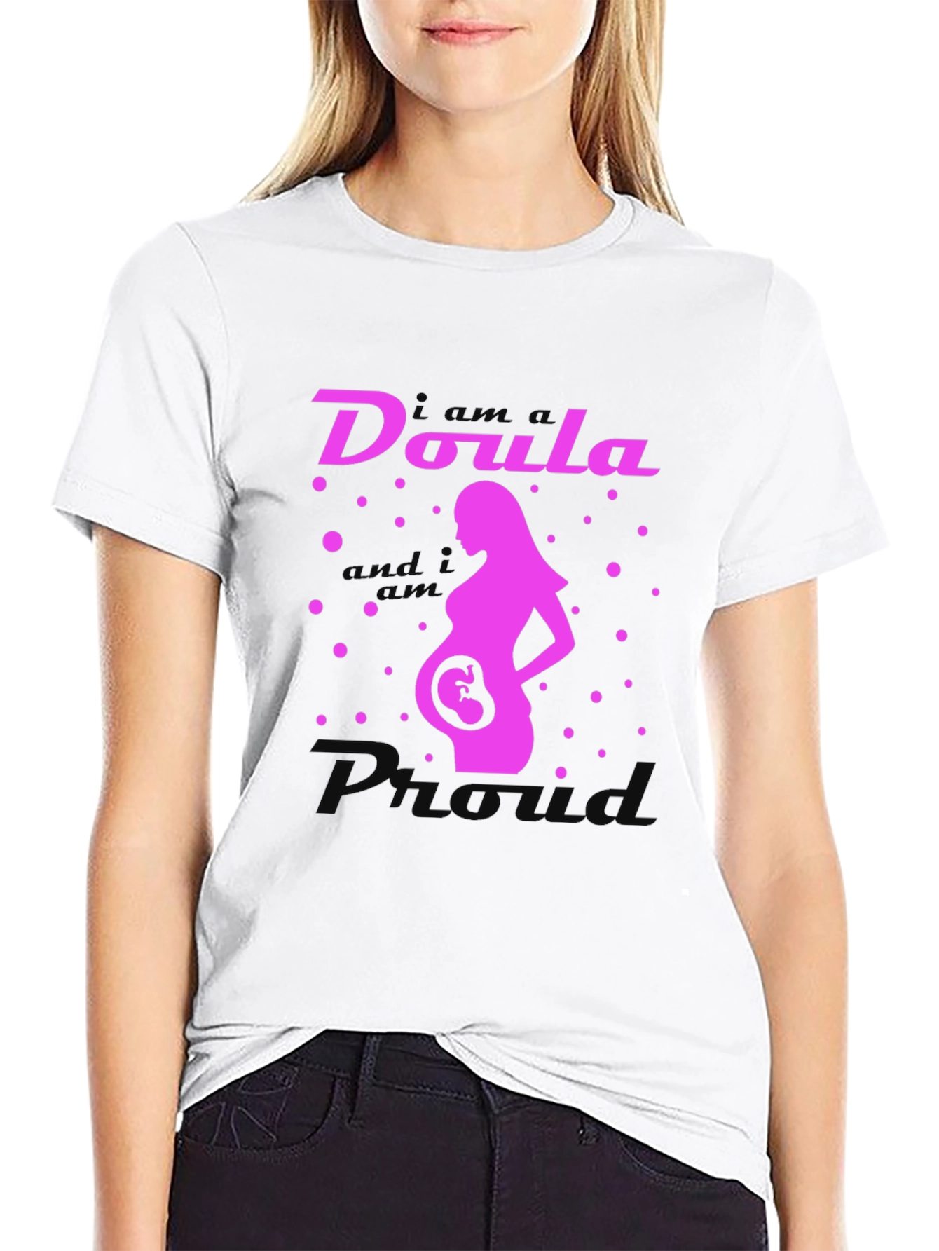 Doula Pro Maternity T-Shirt - Black
