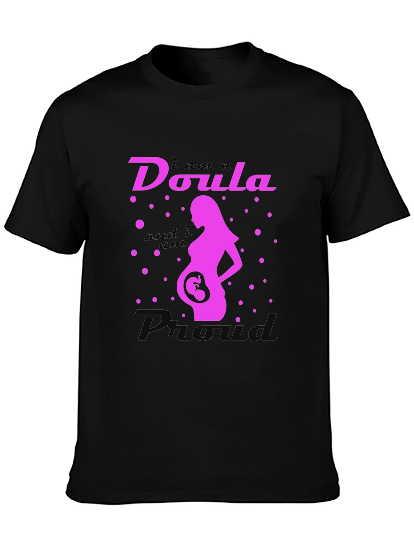 Doula Pro Maternity T-Shirt - Black