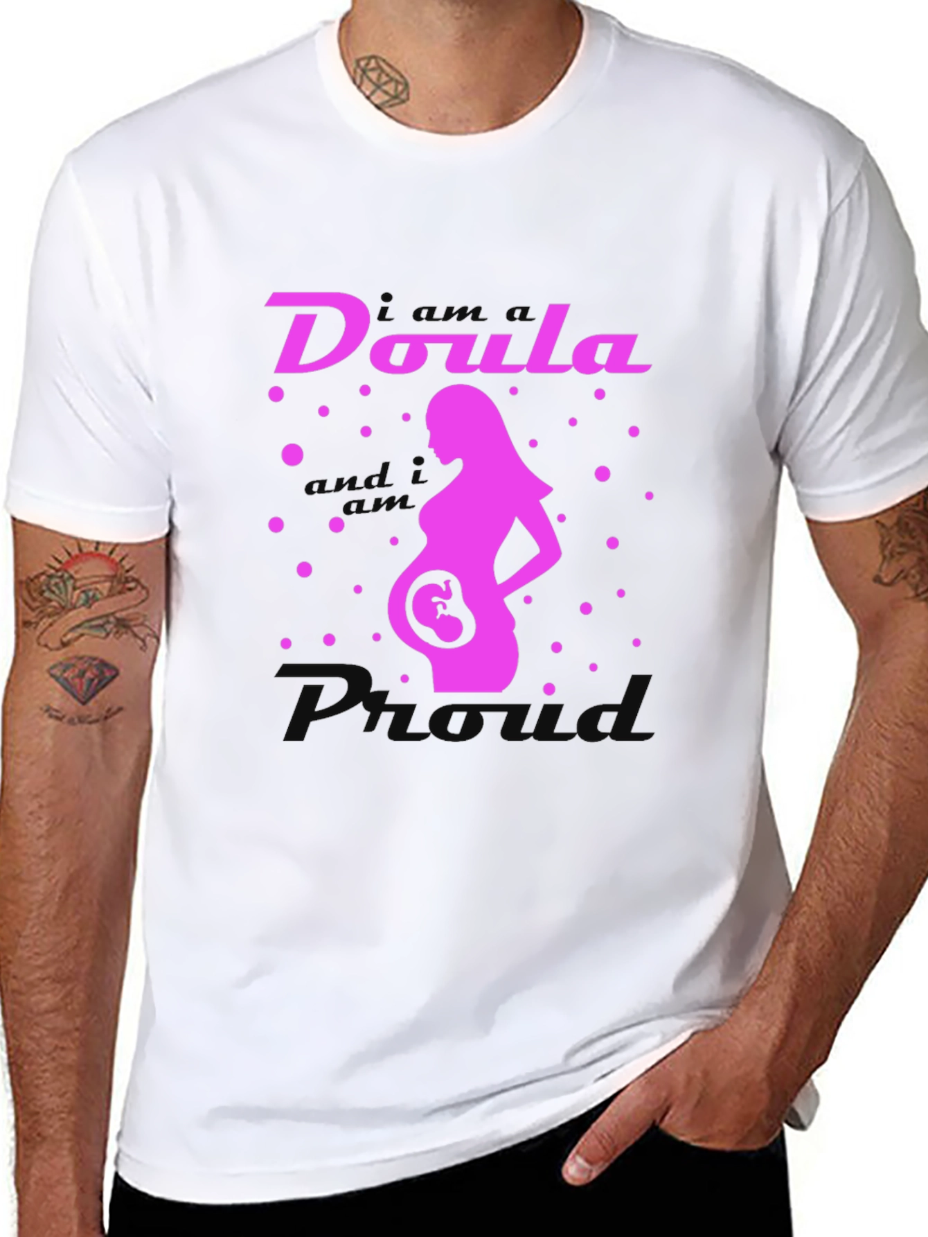 Doula Pro Maternity T-Shirt - Black