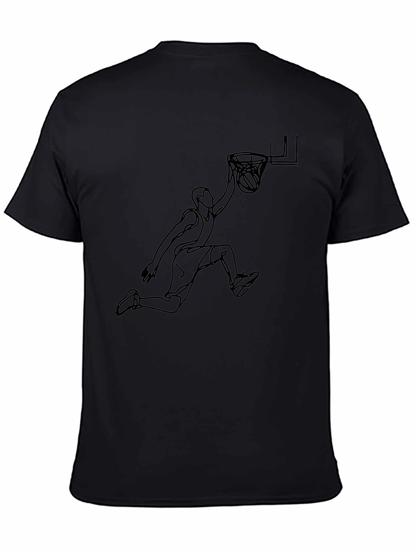 Slam Dunk Graphic Tee - Black Cotton Blend