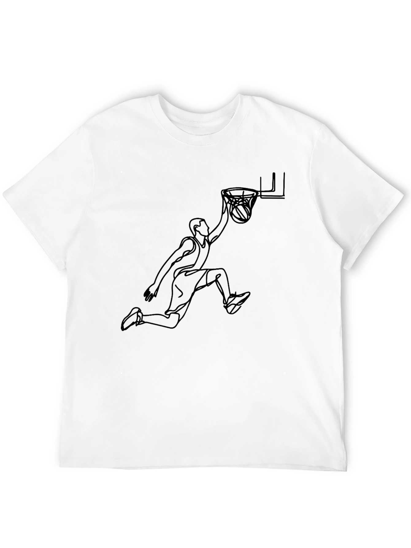 Slam Dunk Graphic Tee - Black Cotton Blend