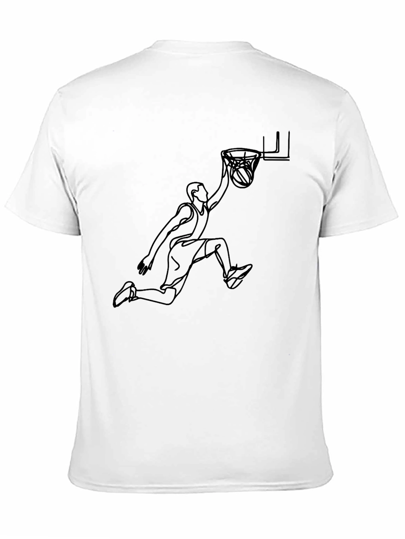 Slam Dunk Graphic Tee - Black Cotton Blend