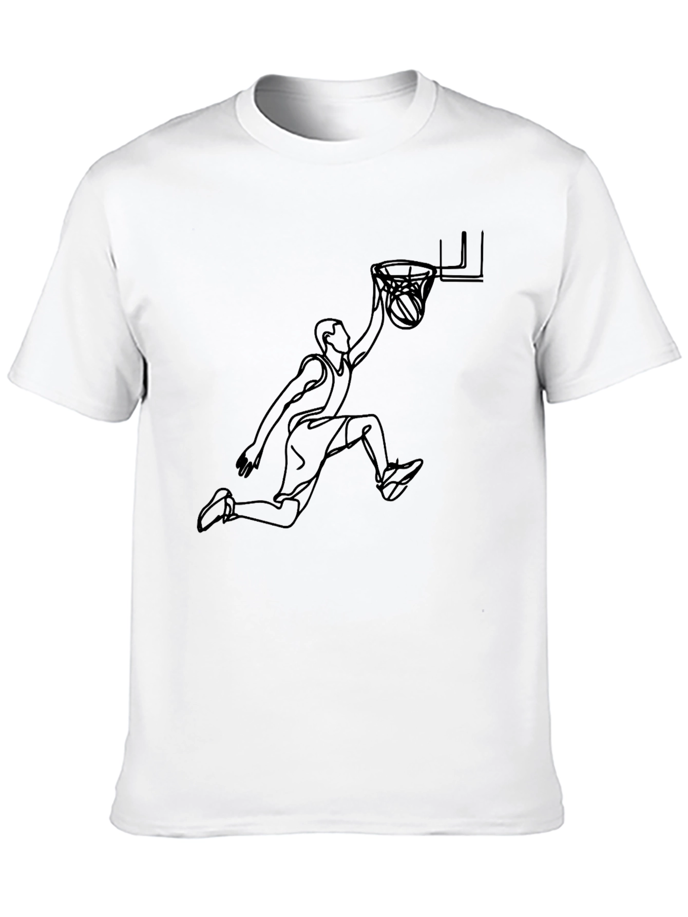 Slam Dunk Graphic Tee - Black Cotton Blend