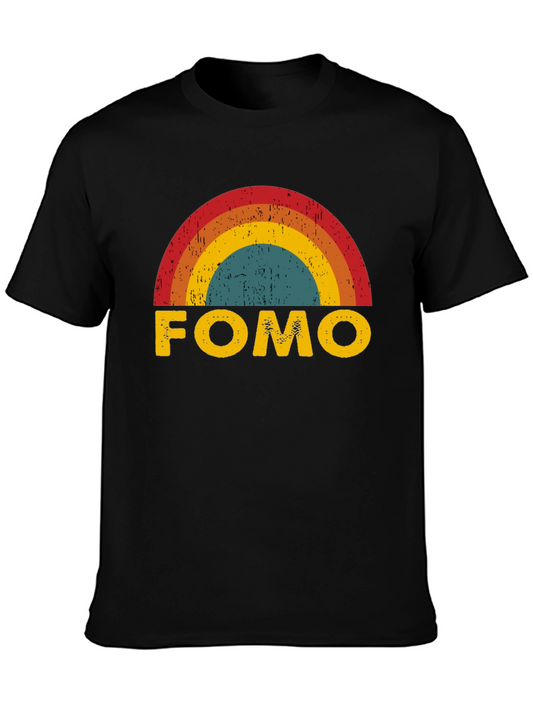 FOMO Rainbow Graphic Tee - Classic Black