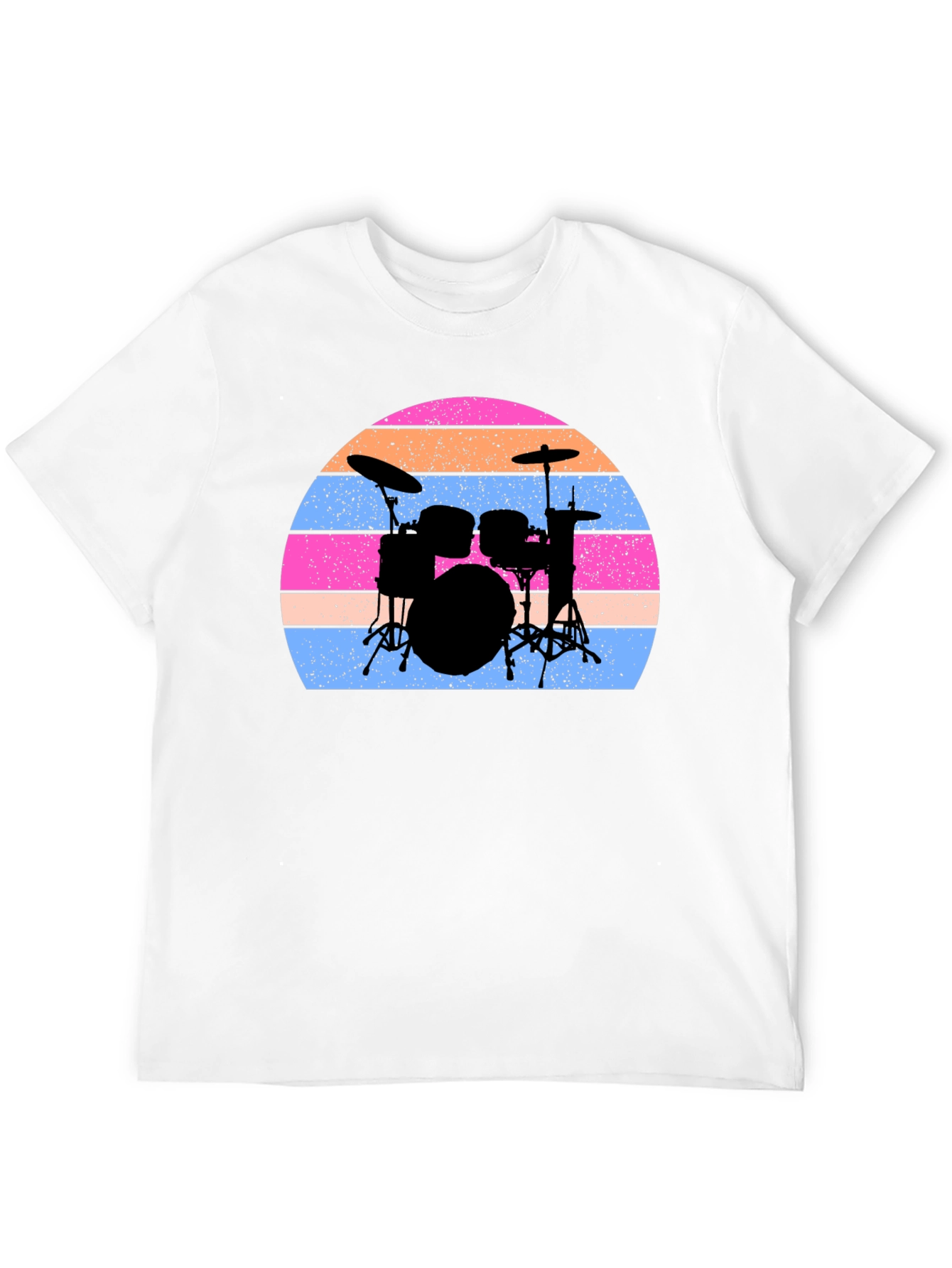Drum Set Sunset Graphic Tee