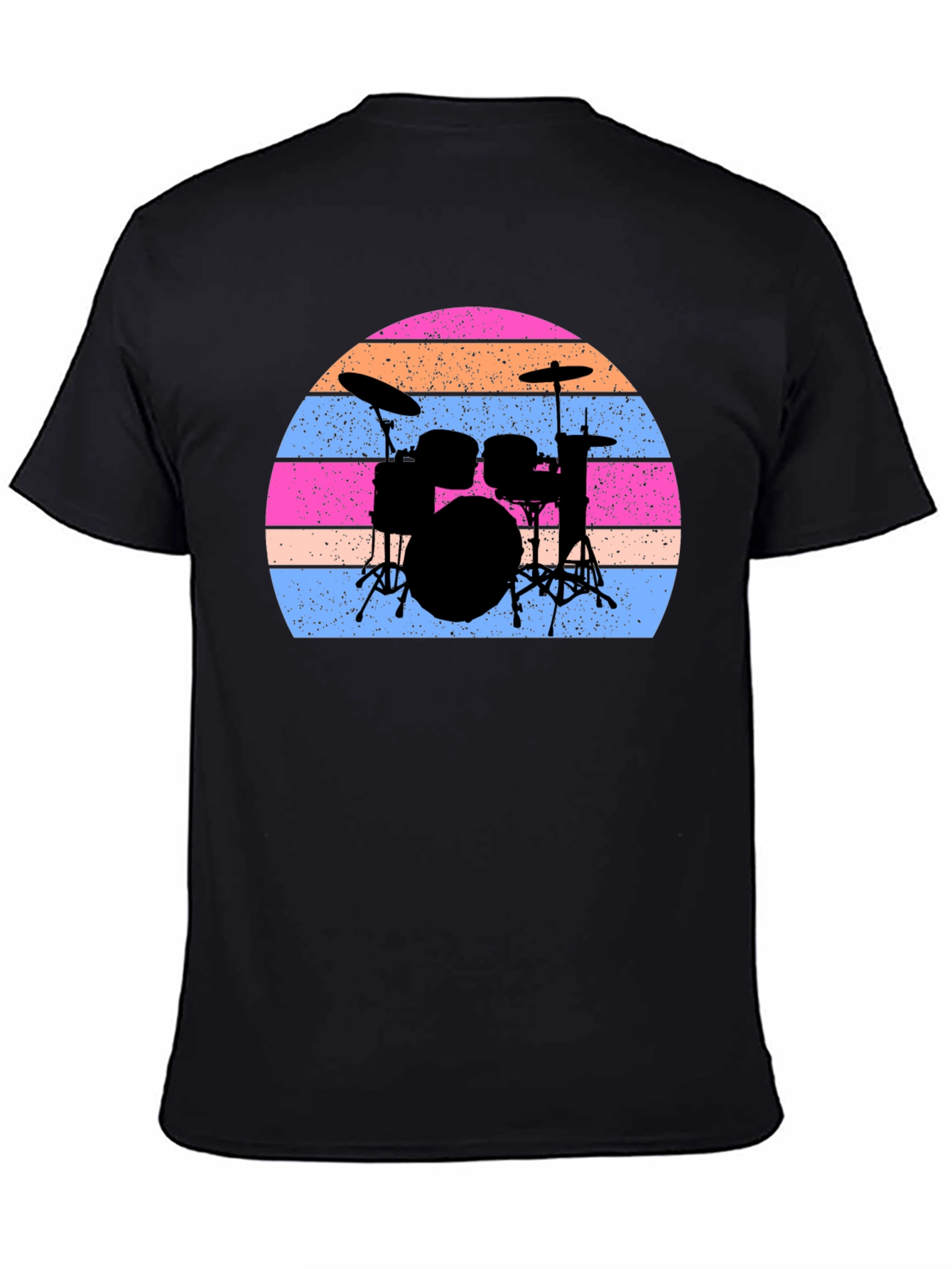 Drum Set Sunset Graphic Tee