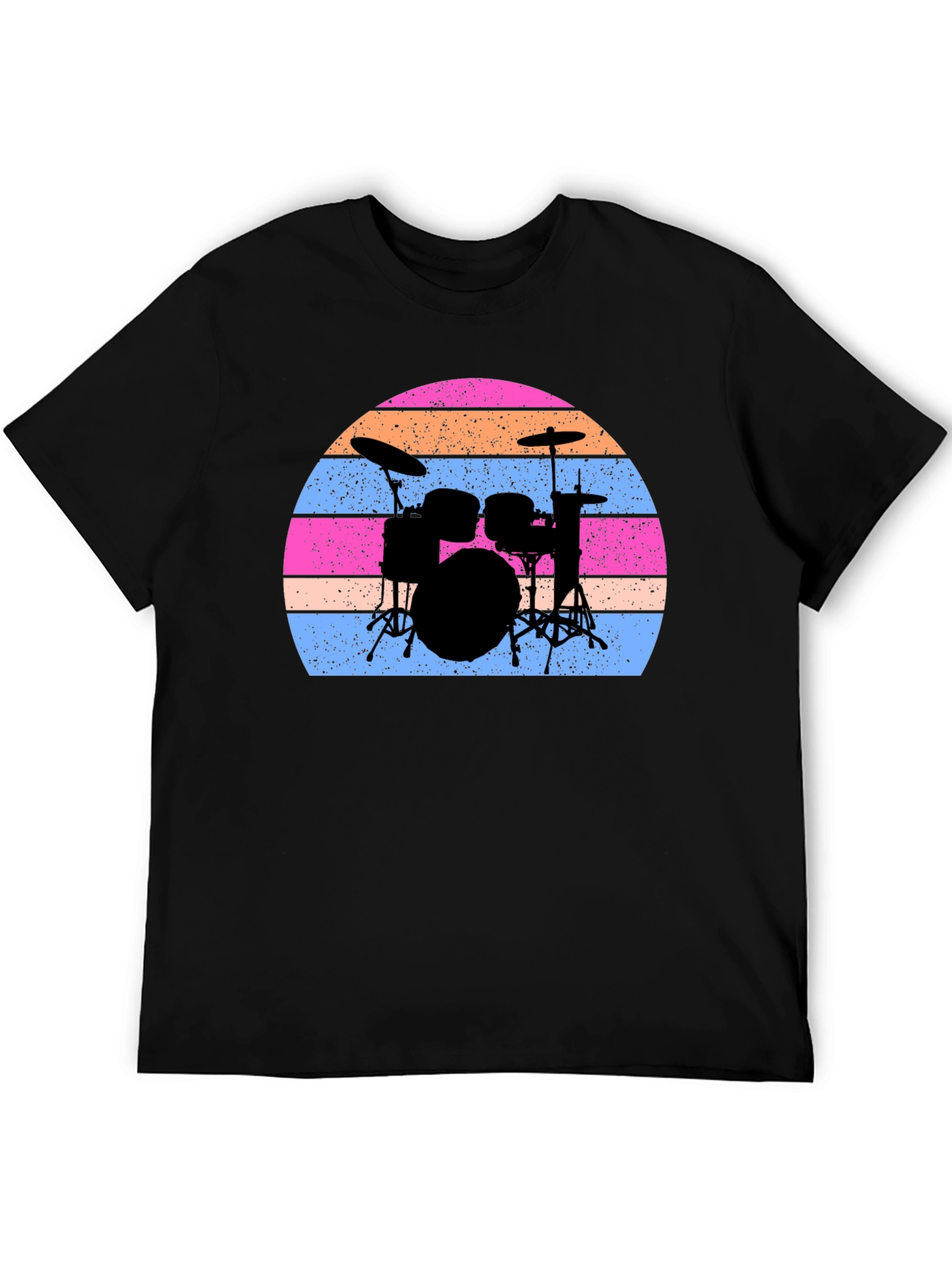 Drum Set Sunset Graphic Tee
