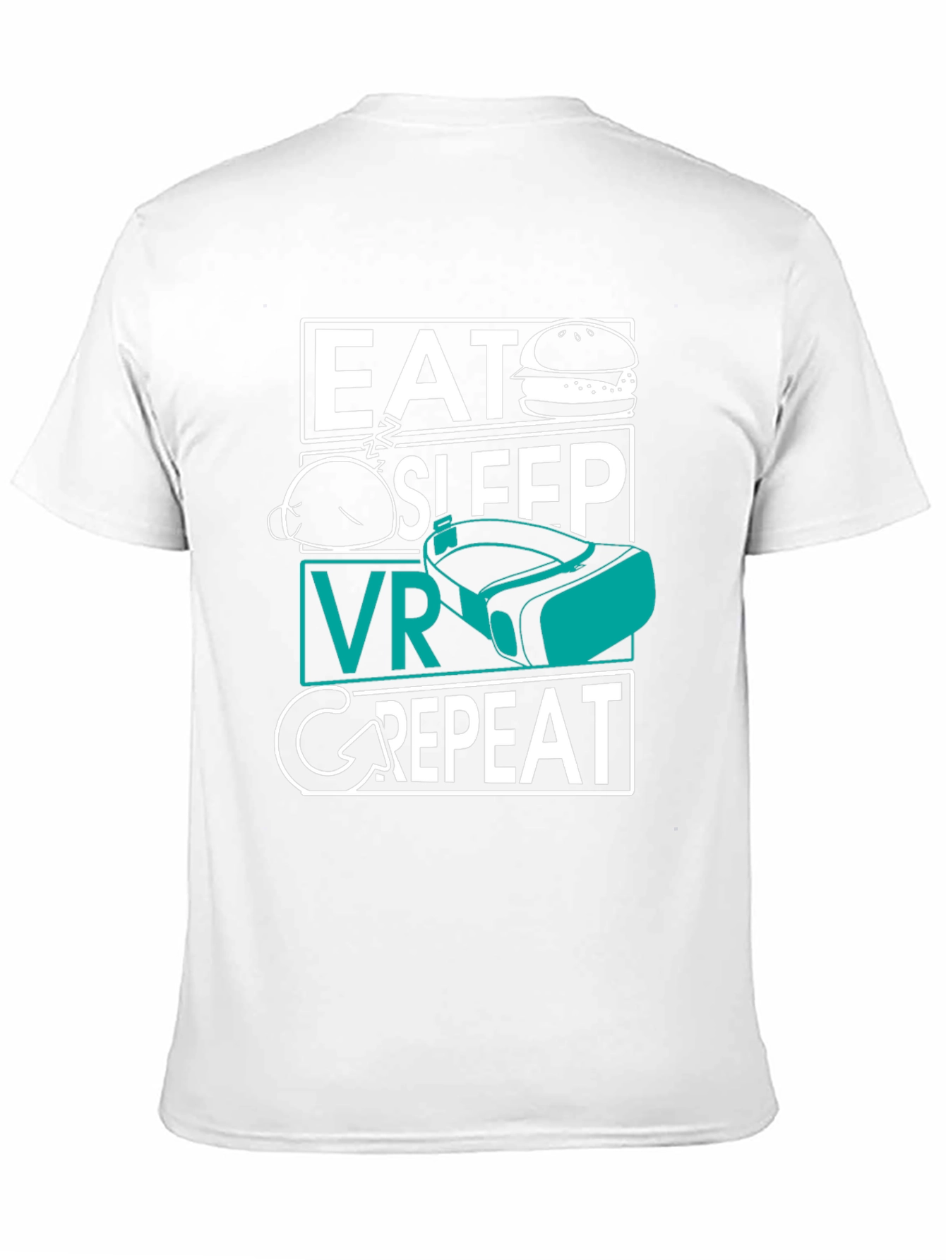 Eat Sleep VR Repeat T-Shirt - Gamer Tee