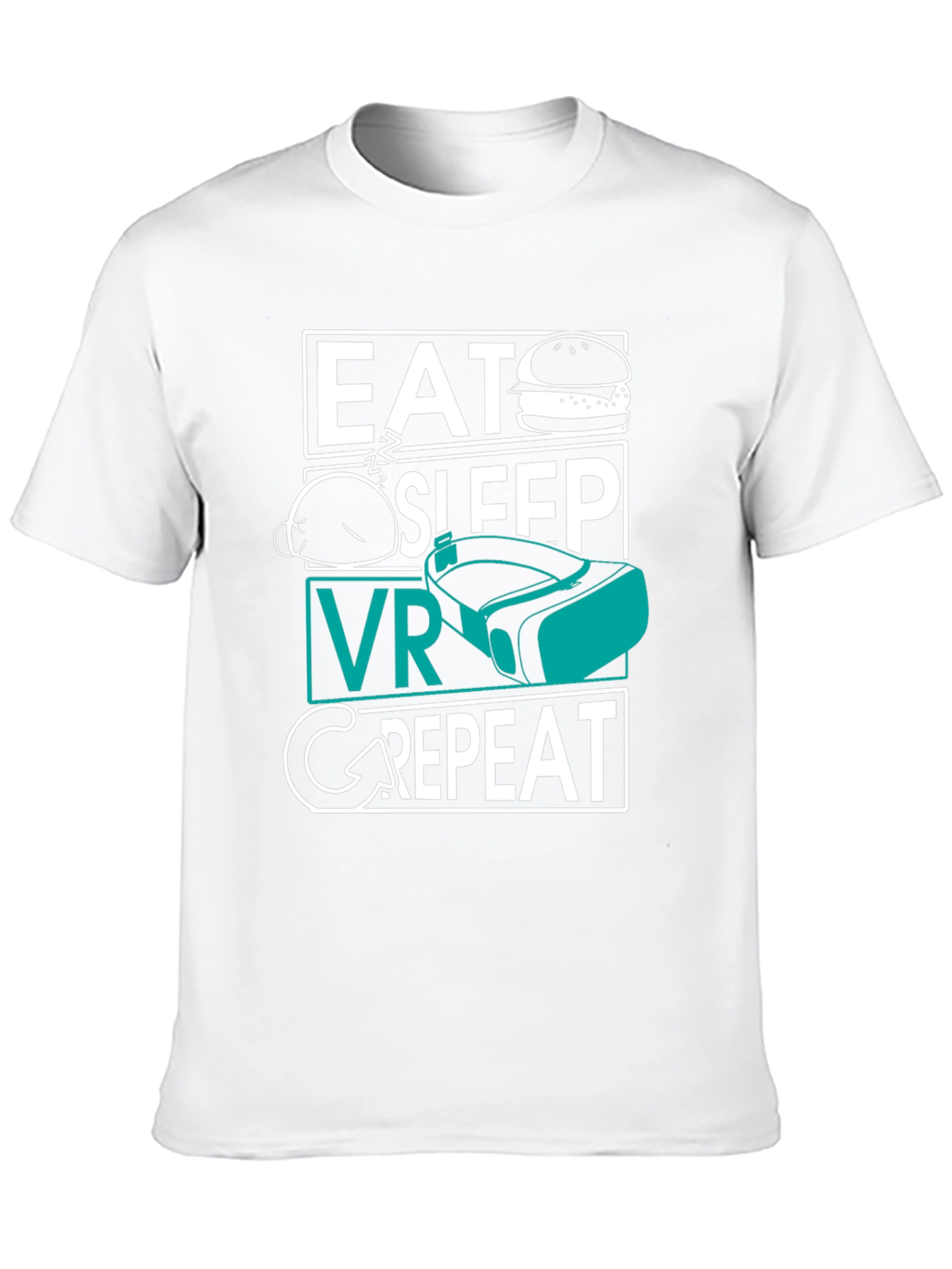 Eat Sleep VR Repeat T-Shirt - Gamer Tee
