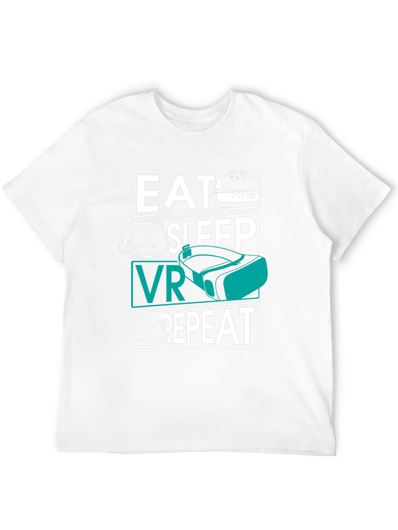 Eat Sleep VR Repeat T-Shirt - Gamer Tee