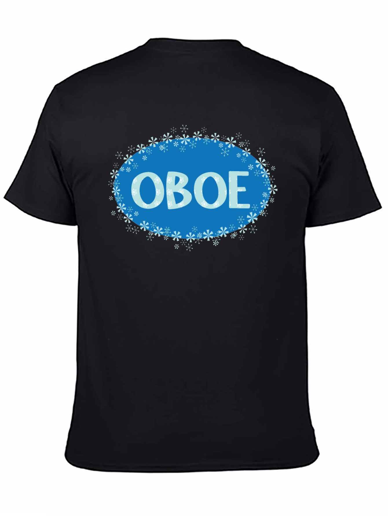 Oboe Snowflake T-Shirt - Musical Instrument Apparel