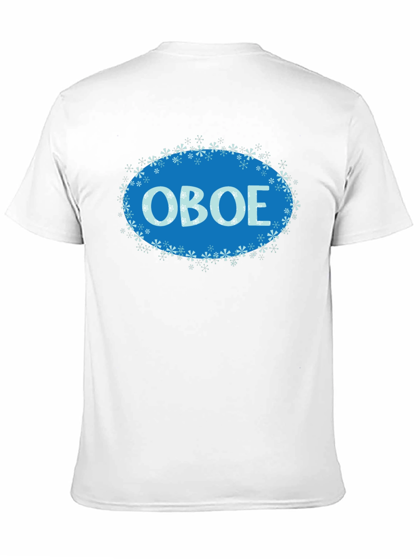 Oboe Snowflake T-Shirt - Musical Instrument Apparel