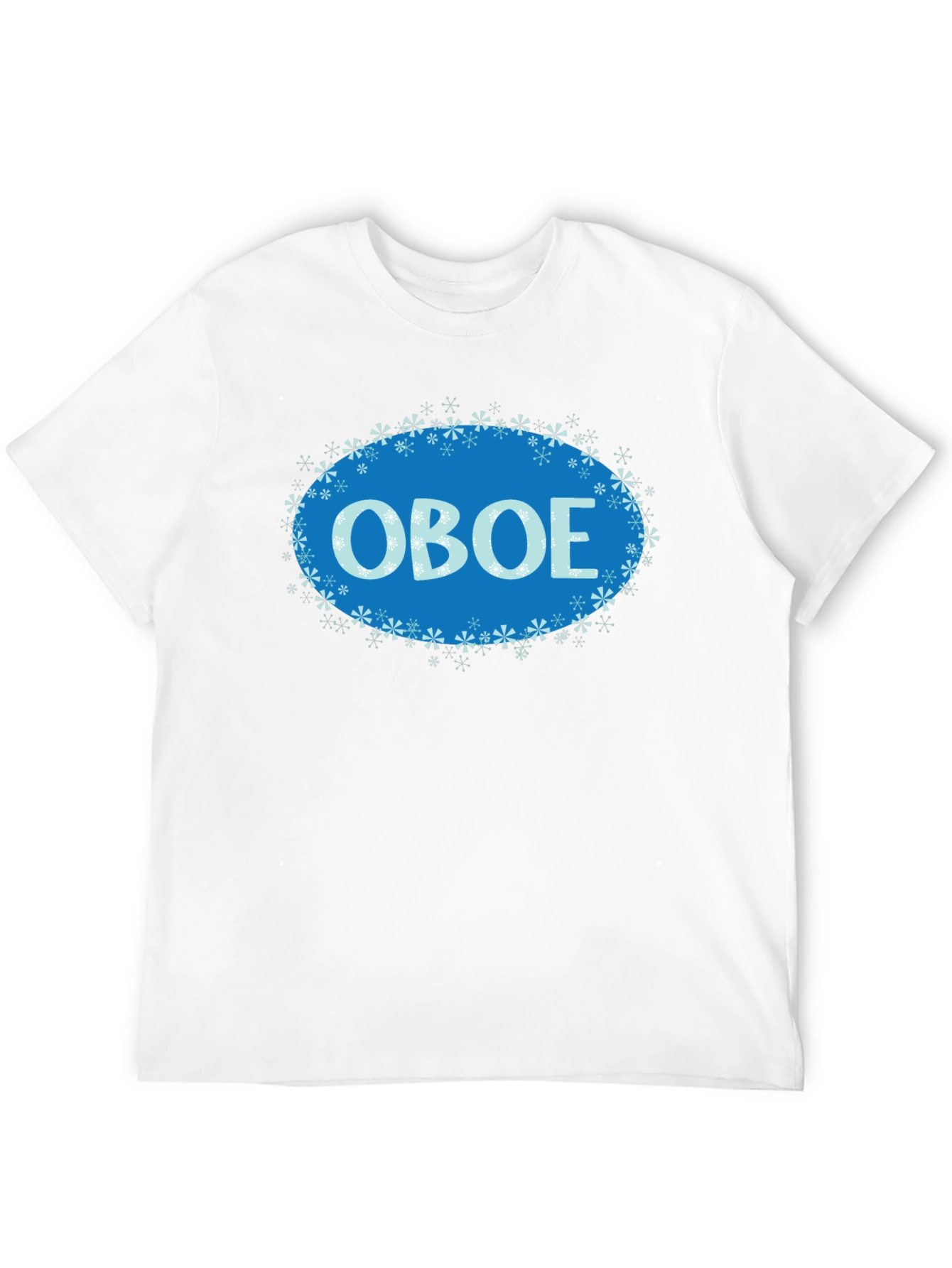 Oboe Snowflake T-Shirt - Musical Instrument Apparel