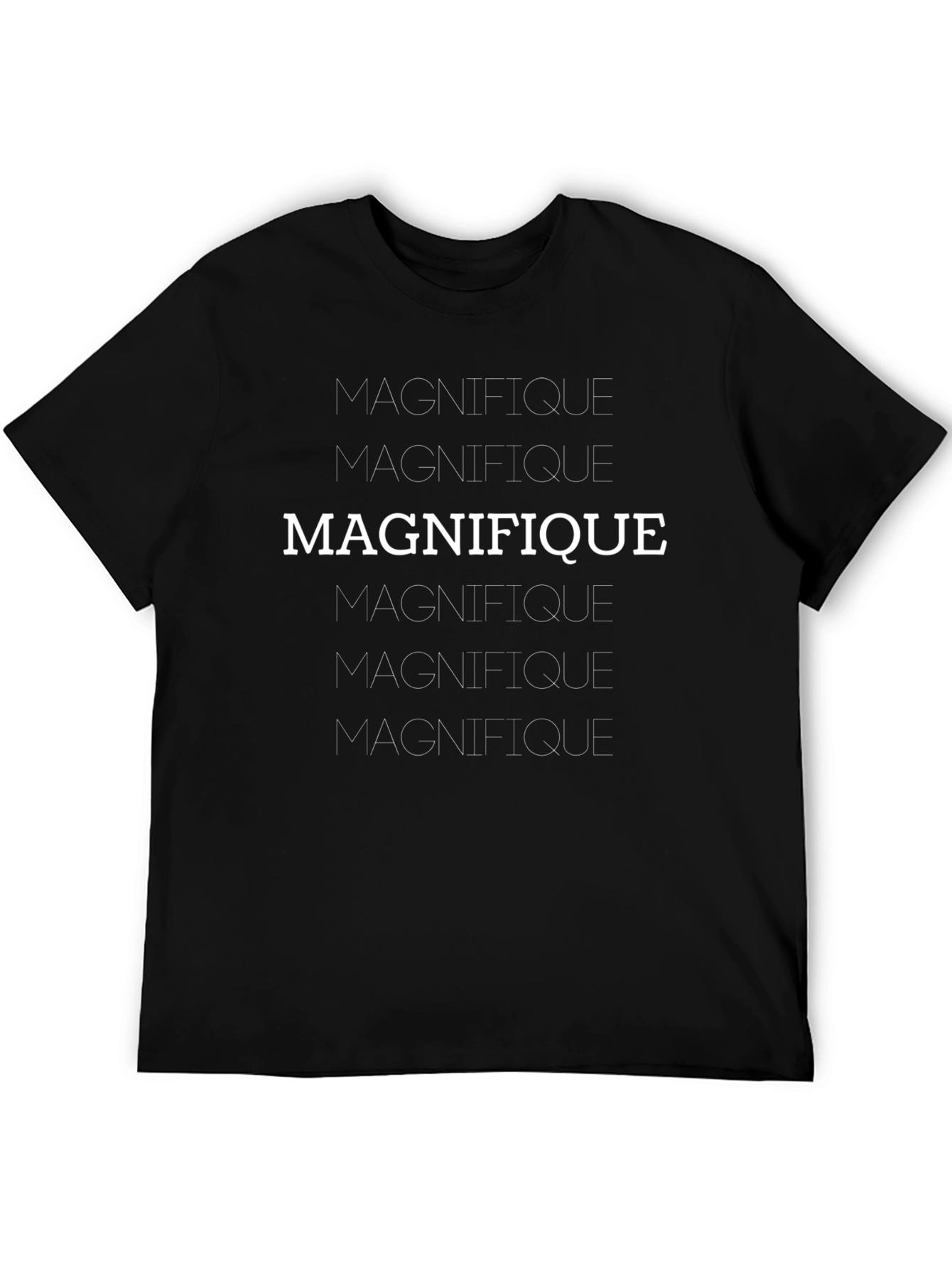 Magnifique T-Shirt - Bold Graphic Print Premium Comfort