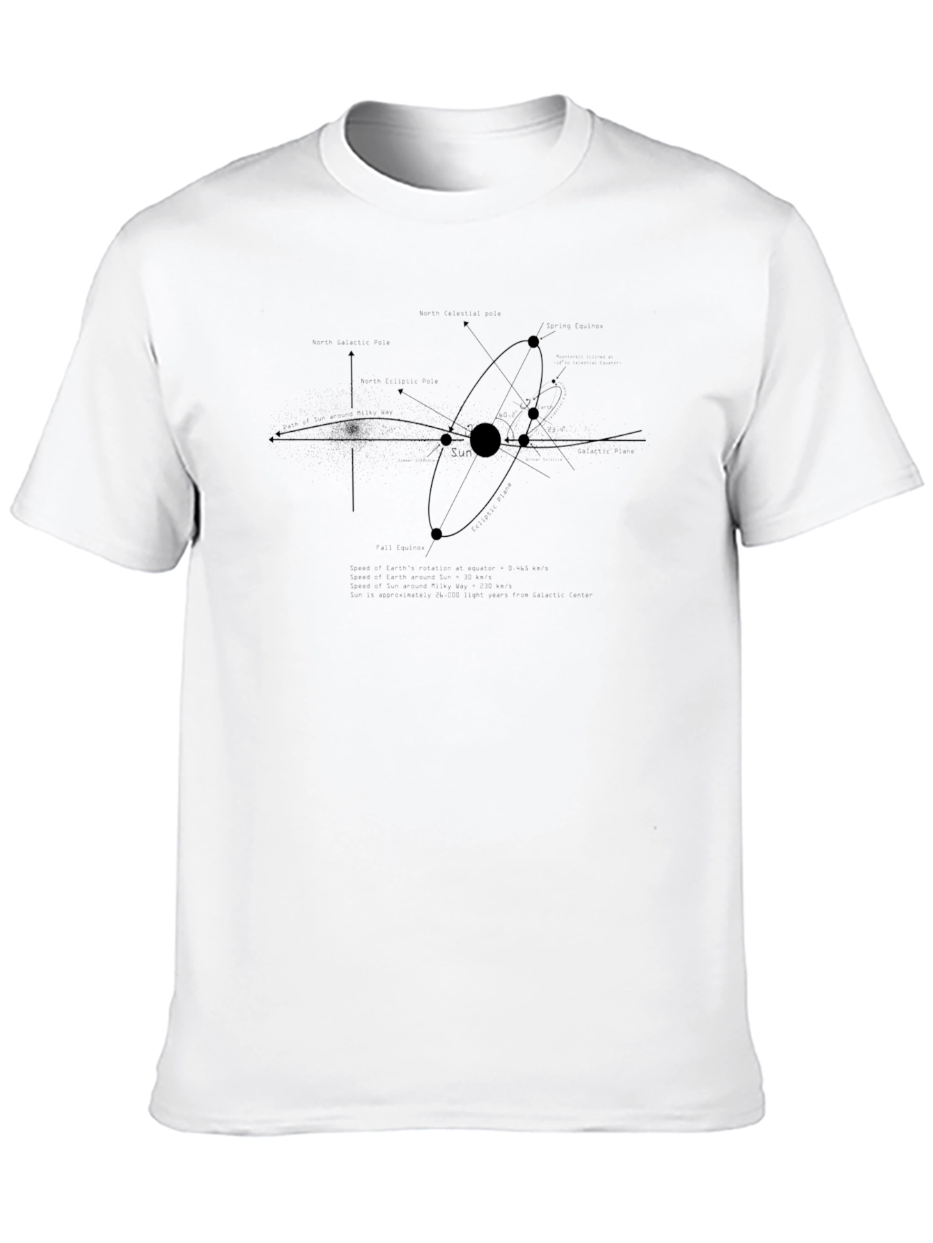 Abstract Galaxy T-Shirt - Black