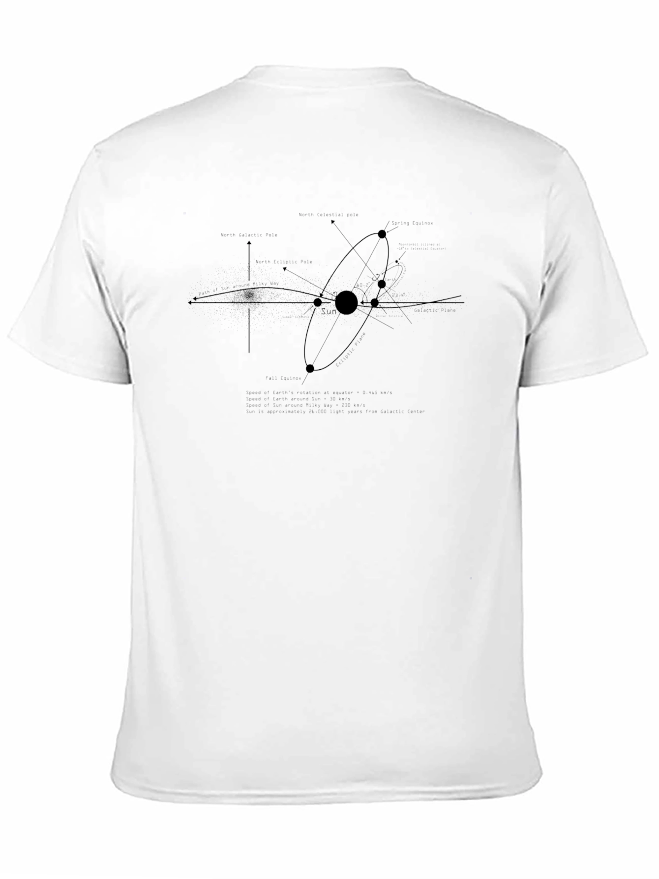 Abstract Galaxy T-Shirt - Black