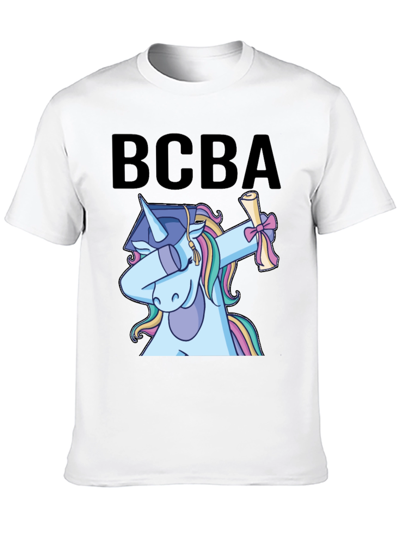 BCBA Unicorn Graduation Dabbing T-Shirt